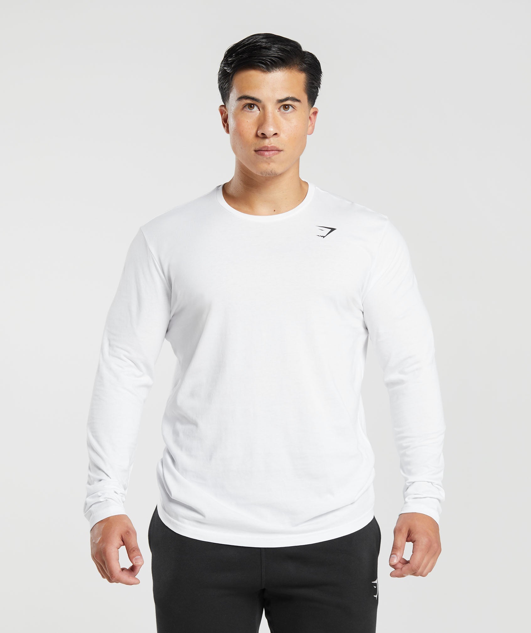 Lifting Club Long Sleeve T-Shirt in White - view 2