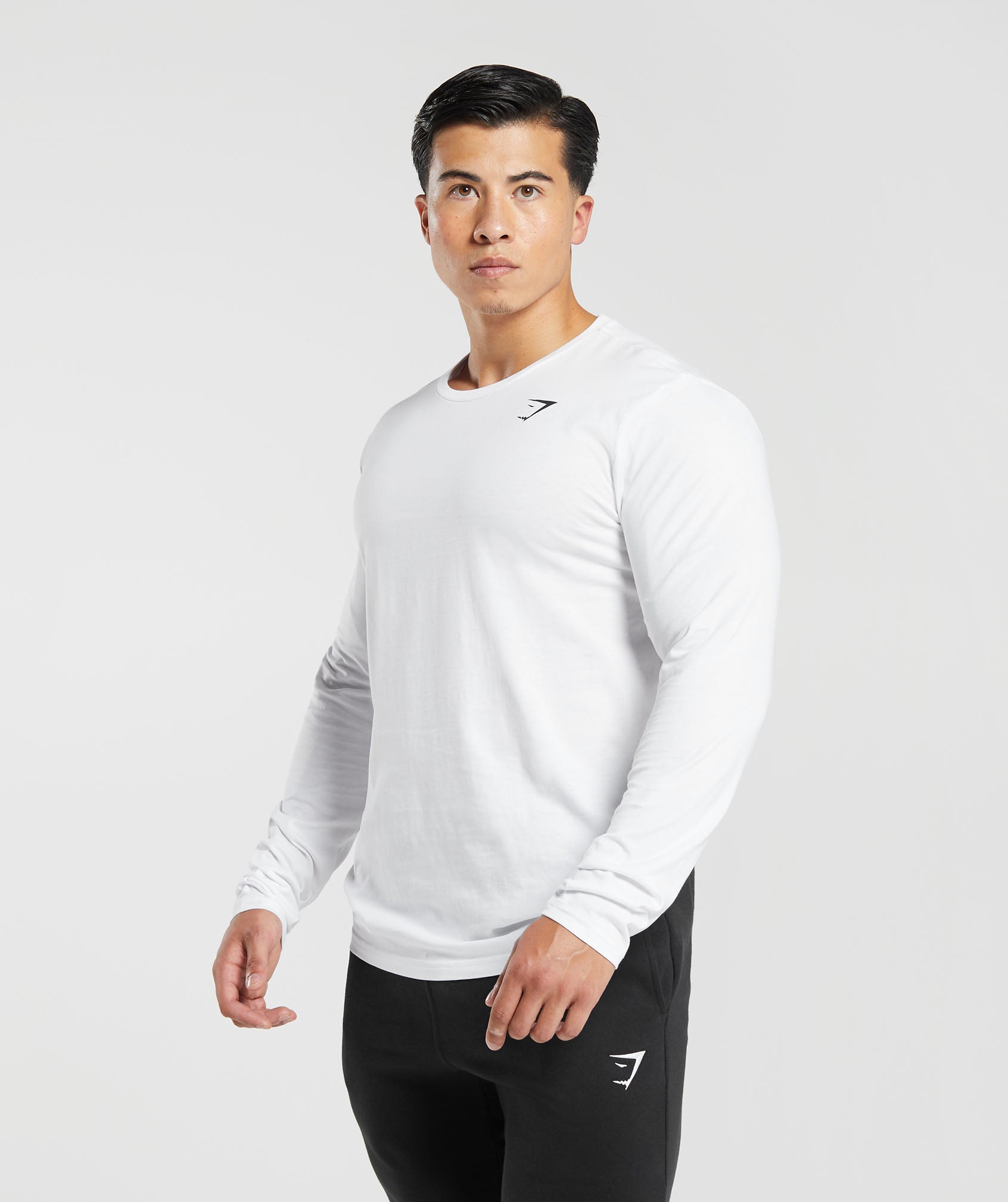 Lifting Club Long Sleeve T-Shirt in White - view 3