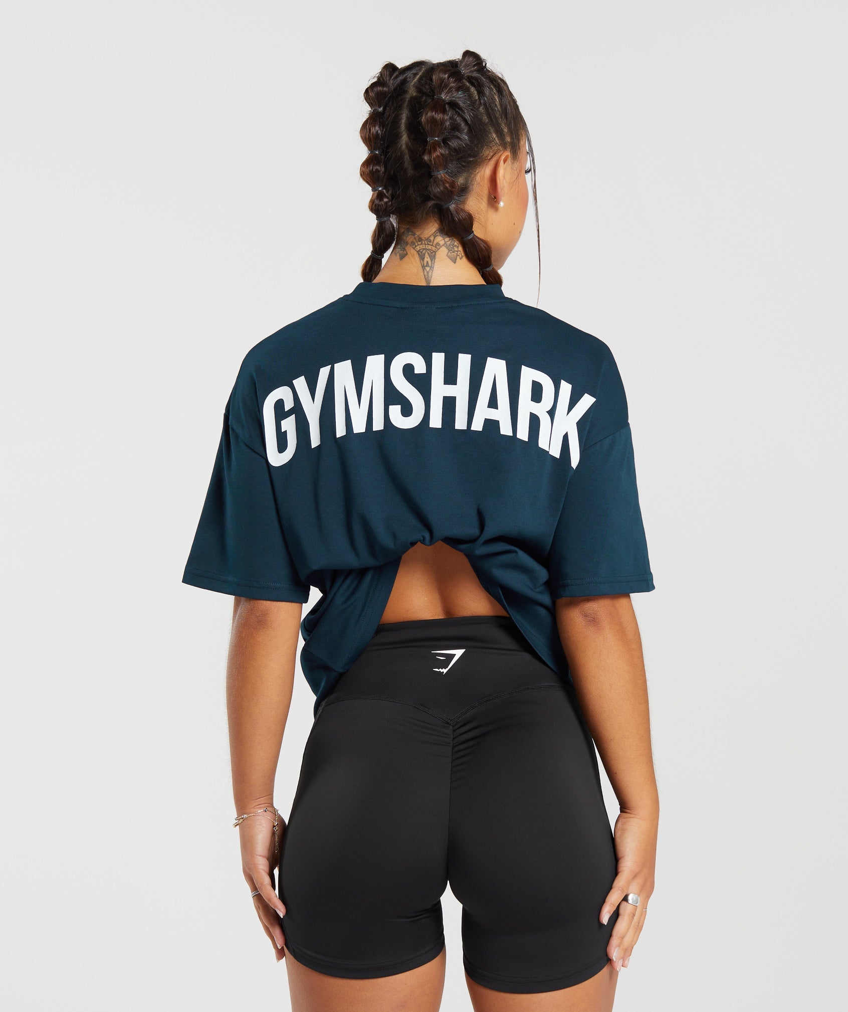 Gymshark GS Power Oversized T-Shirt - Navy  Oversized tshirt, T shirts for  women, Shirts
