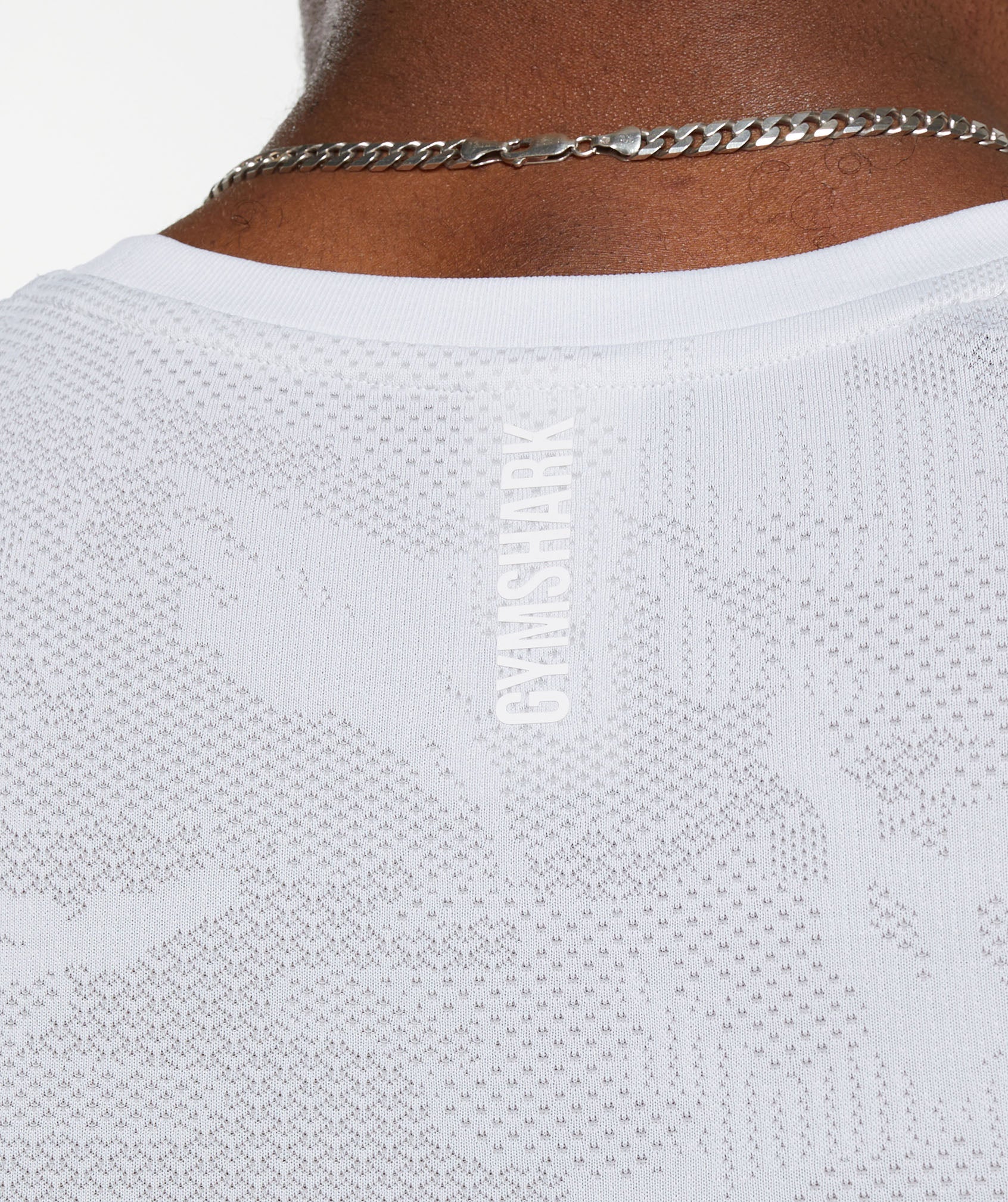 Geo Seamless Tank in White/Light Grey - view 6