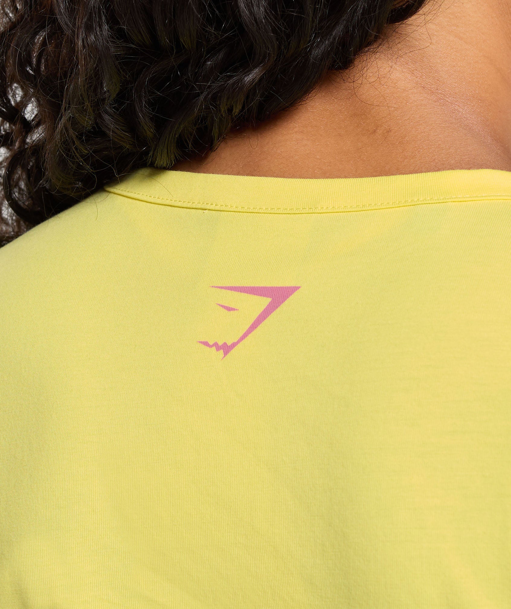 Diamante Baby Tee in Lemon Yellow - view 7