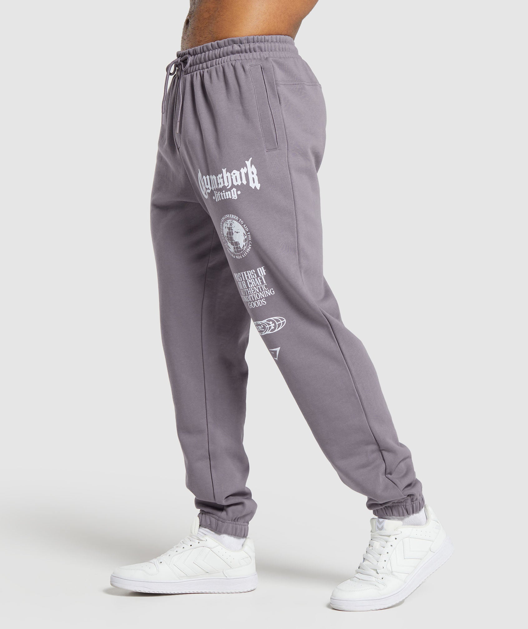 Global Lifting Oversized Essential Joggers in Fog Purple - view 3