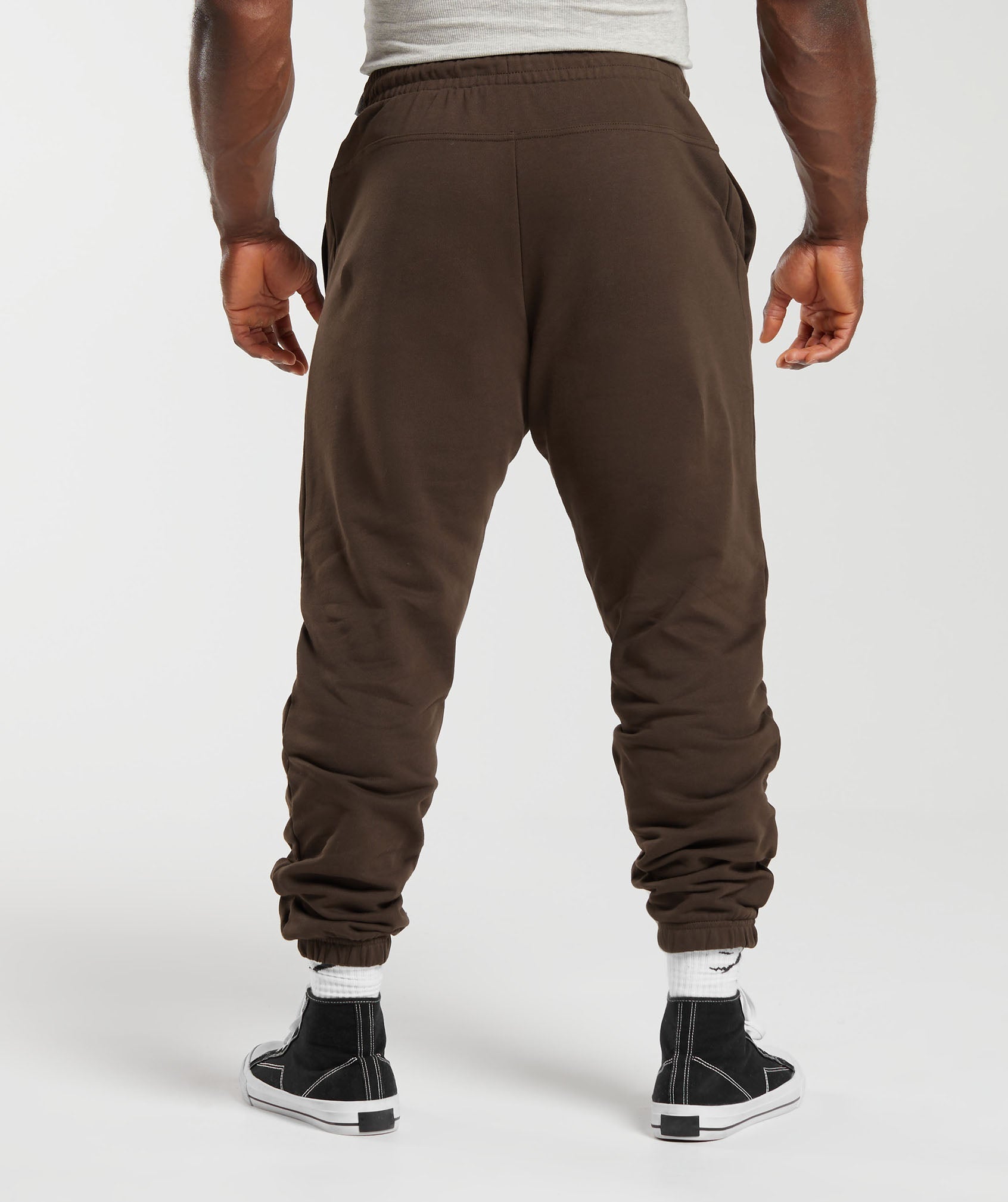 Global Lifting Oversized Pants in Brown - view 2