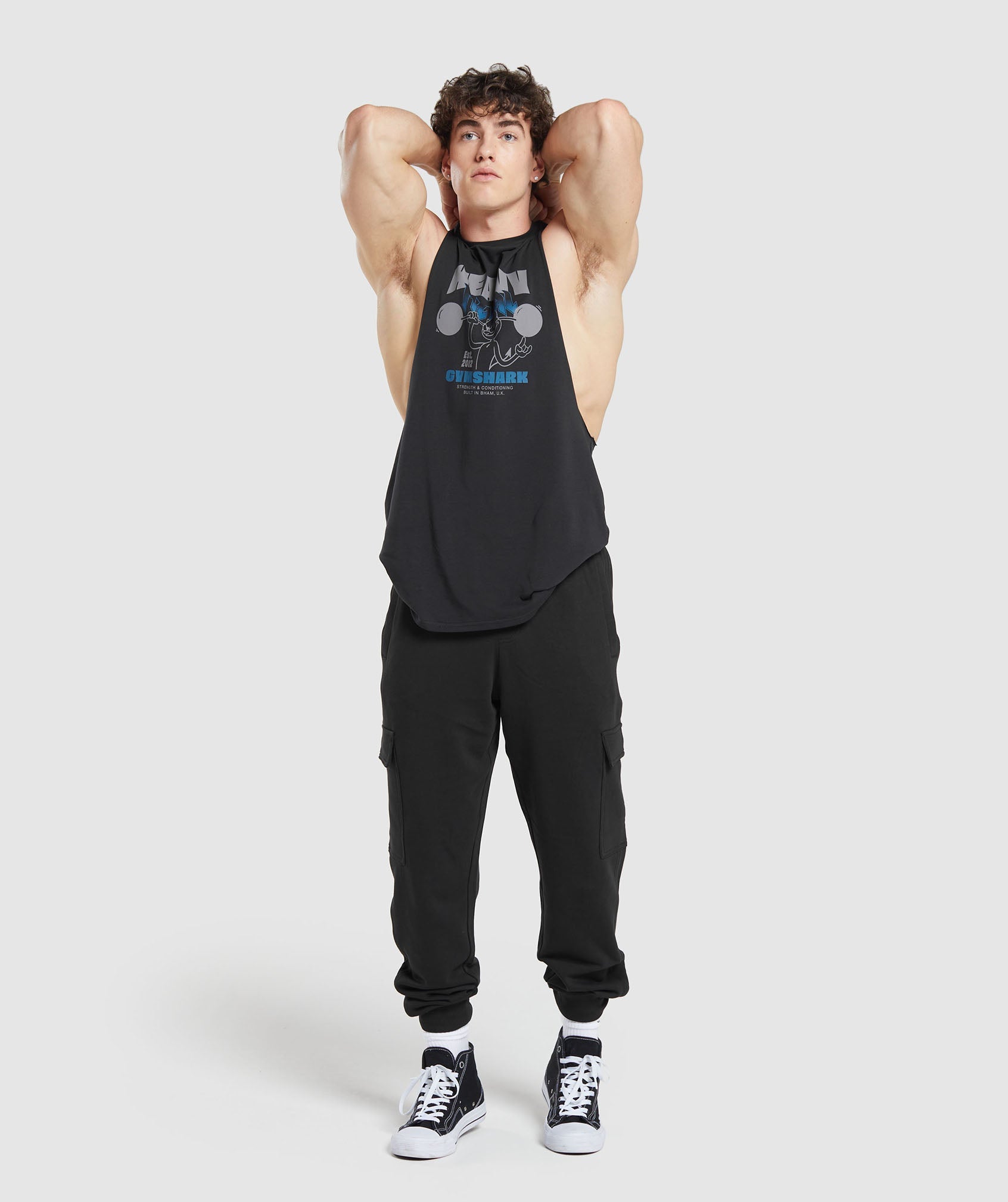 Heavy Metal Drop Arm Tank in Black - view 4