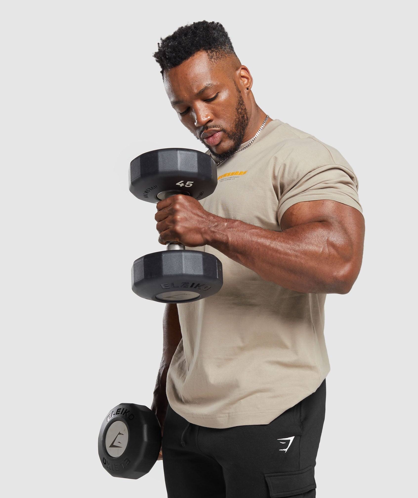 Gymshark Heavyweight Cotton T-Shirt - Copper Brown