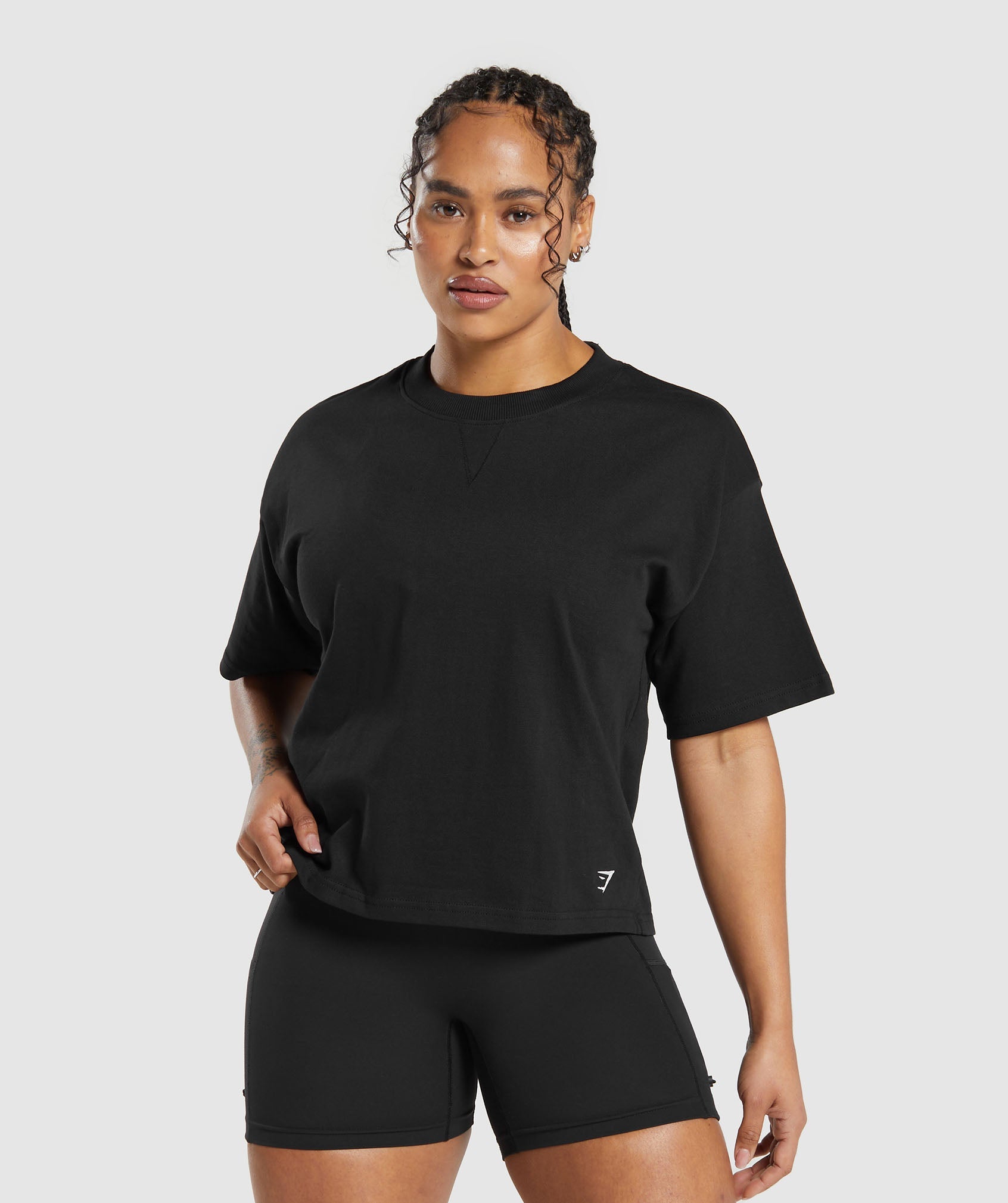 Gymshark Lifting Essentials Oversized T-shirt - Black in 2024
