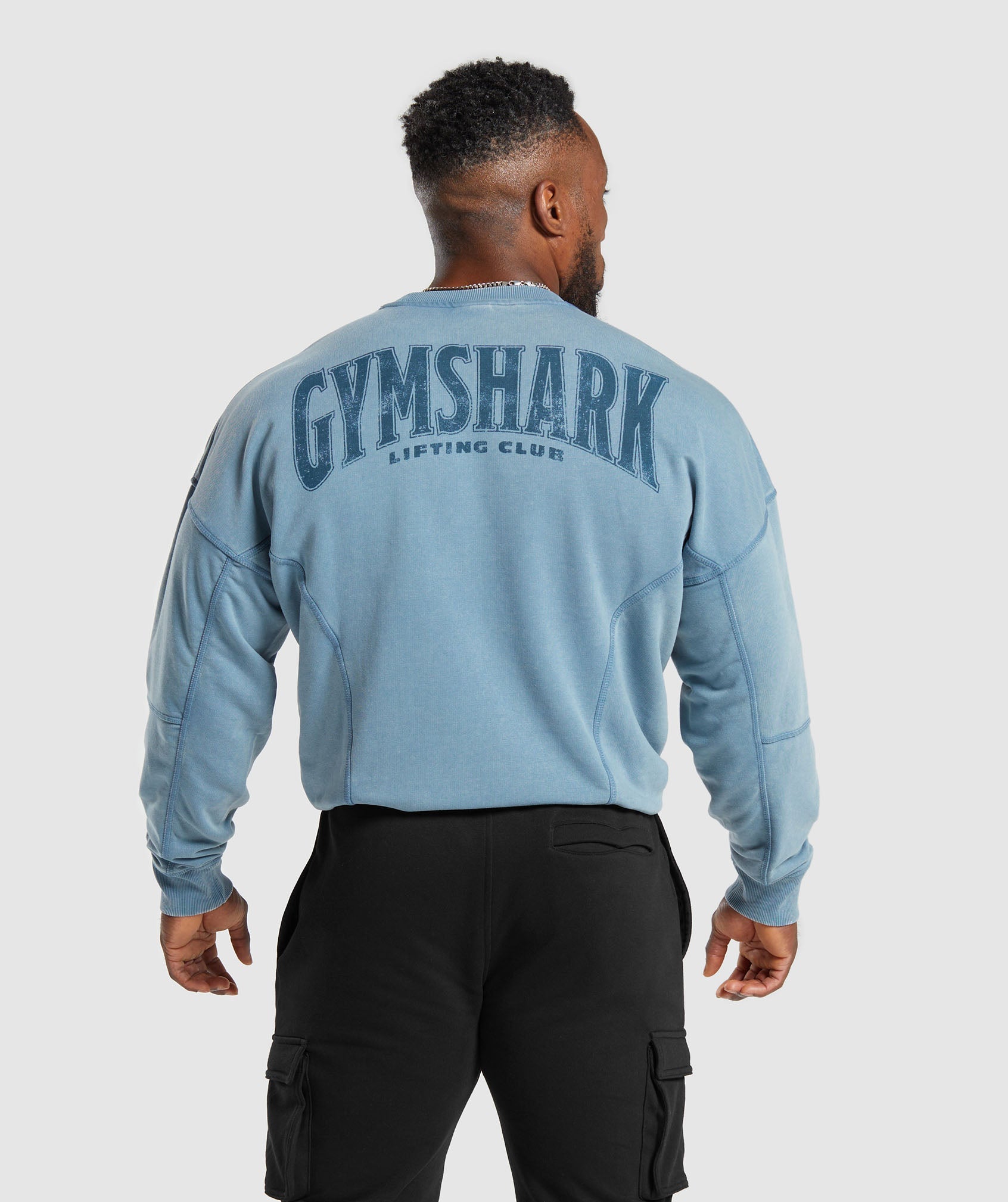 Gymshark Heritage Washed Crew - Dusk Green