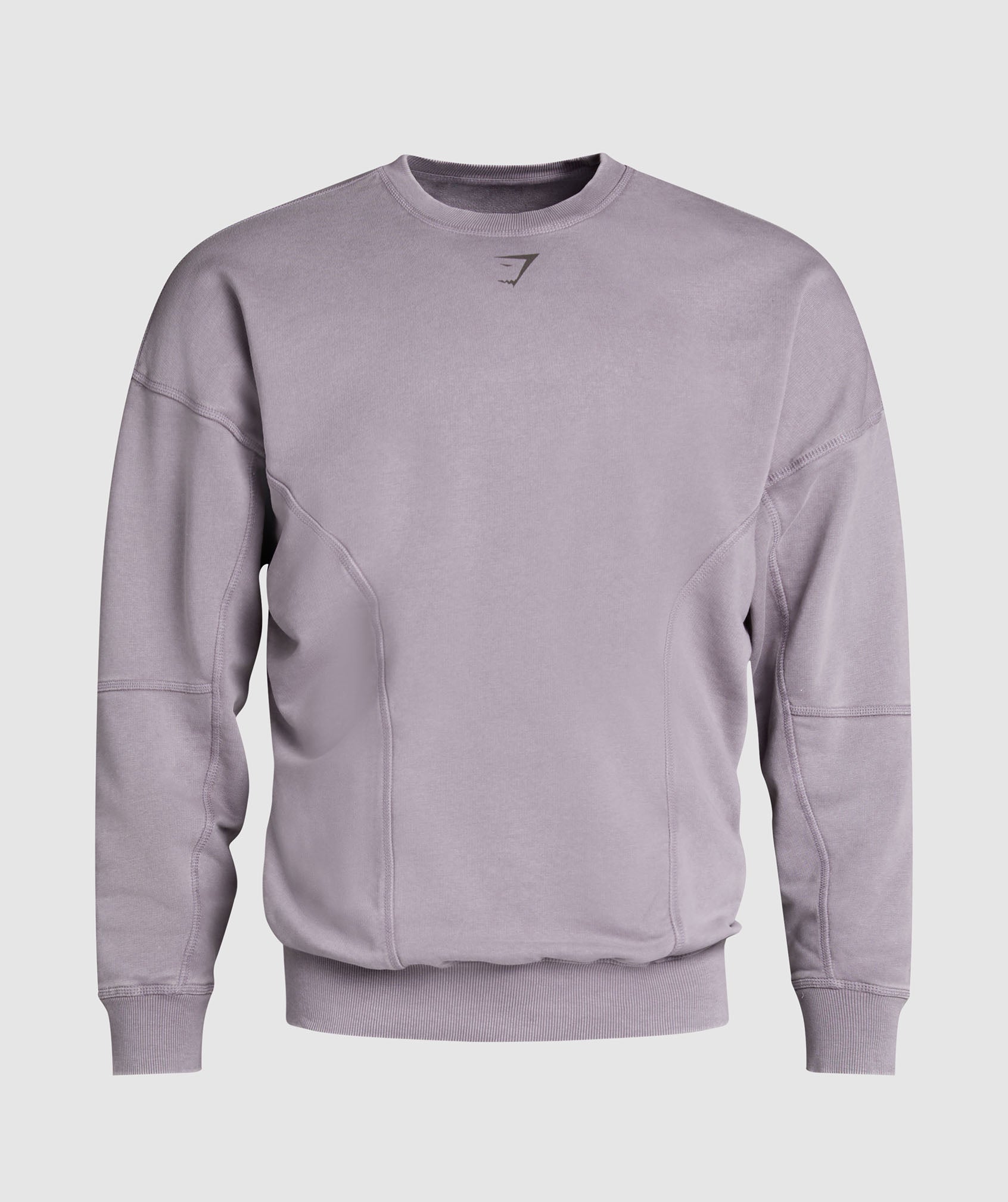 Heritage Washed Crew in Fog Purple - view 8