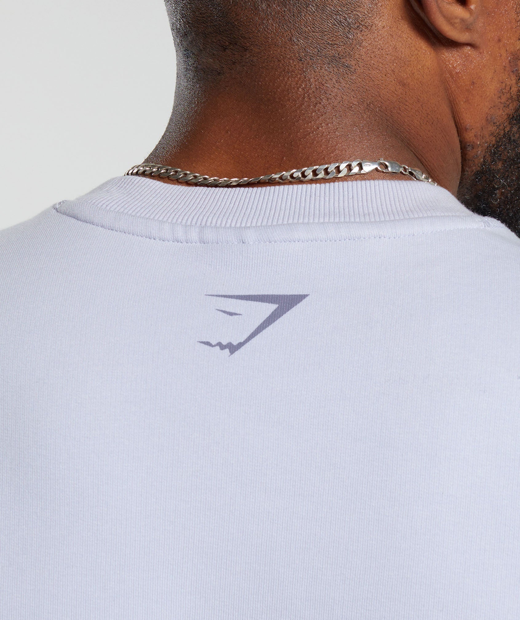Heritage Washed Short Sleeve Crew in Silver Lilac - view 6
