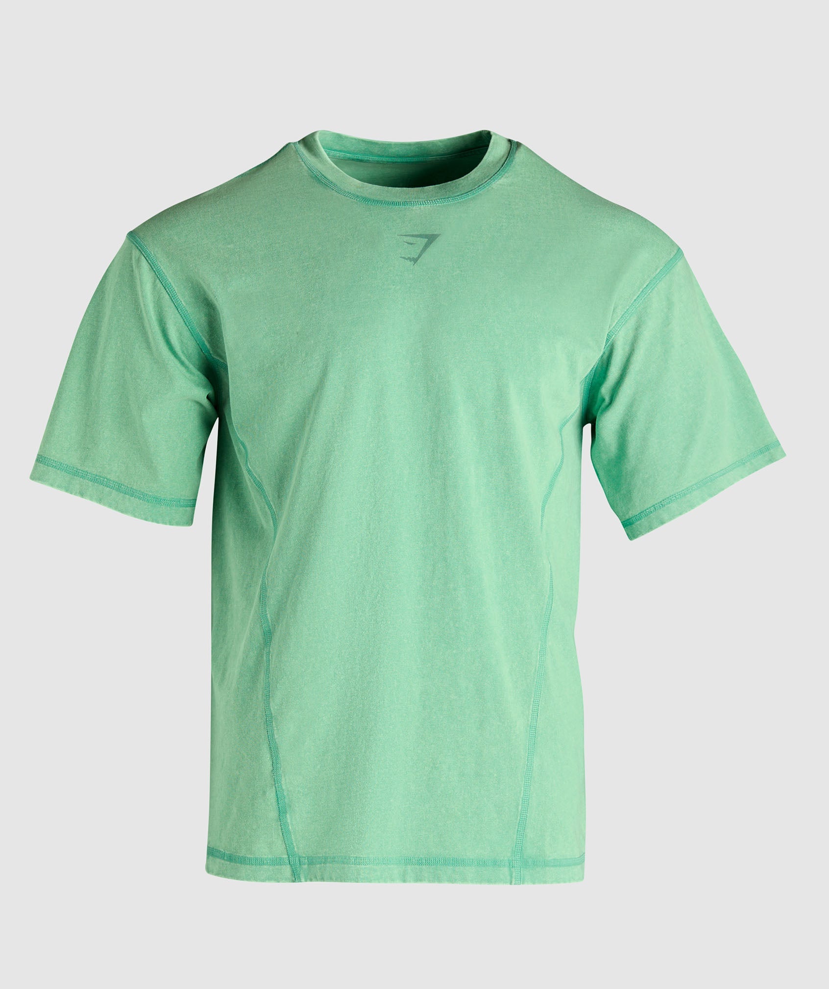 Heritage Washed T-Shirt in Lagoon Green - view 7