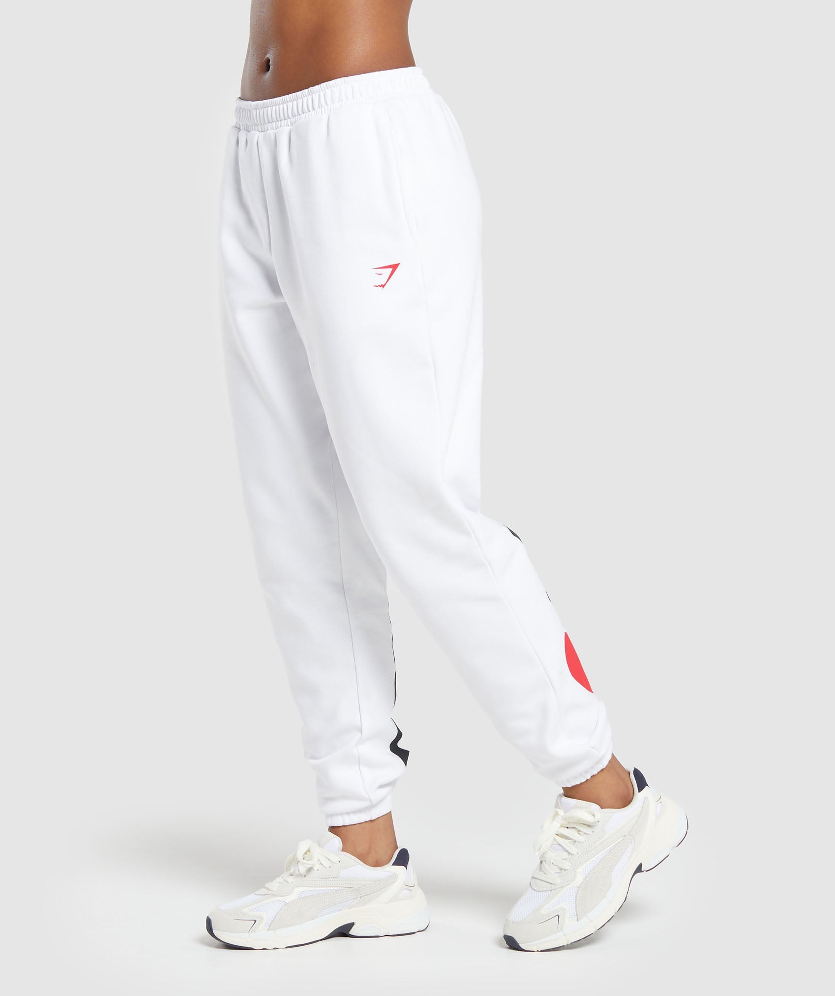 Gymshark I Heart Gym Joggers - White