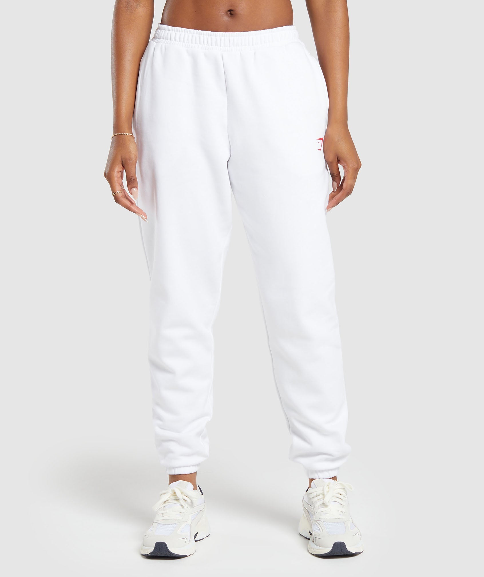 Gymshark I Heart Gym Joggers - White