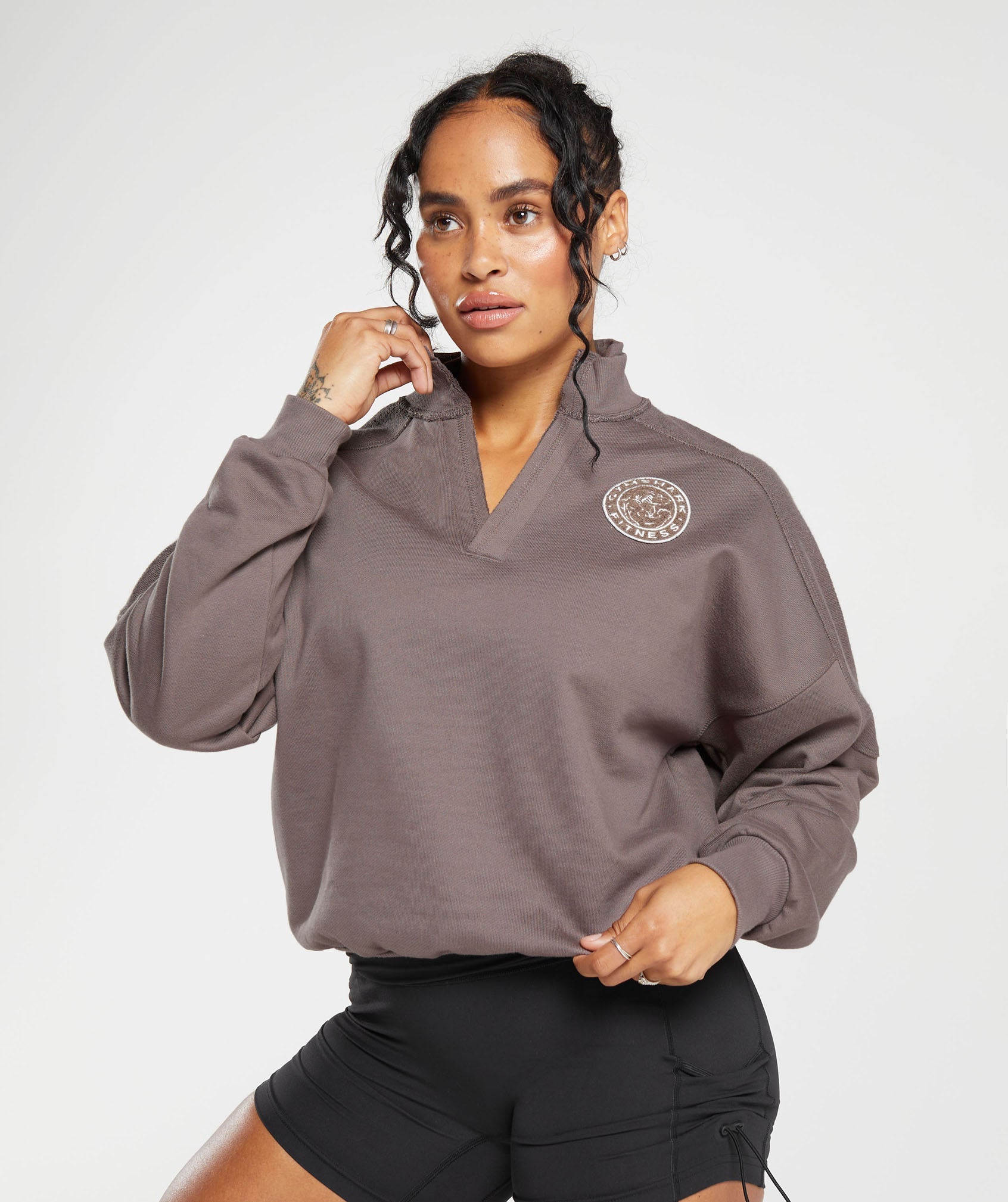 Gymshark Legacy Oversized Sweatshirt - Walnut Mauve