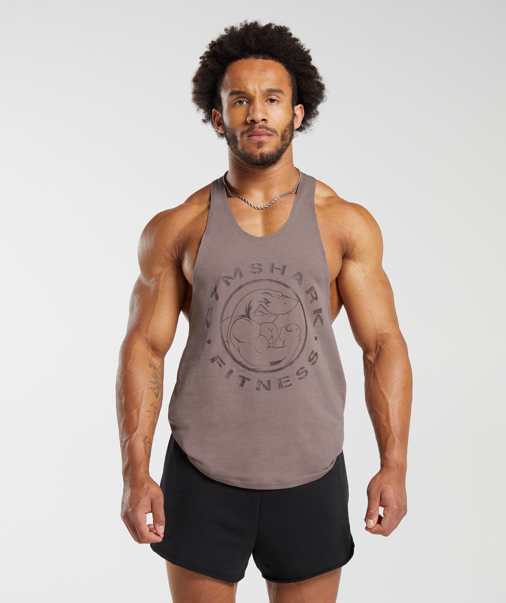 Gymshark Round Neck Sleeveless Navy Mens Luxe Legacy Tank Top