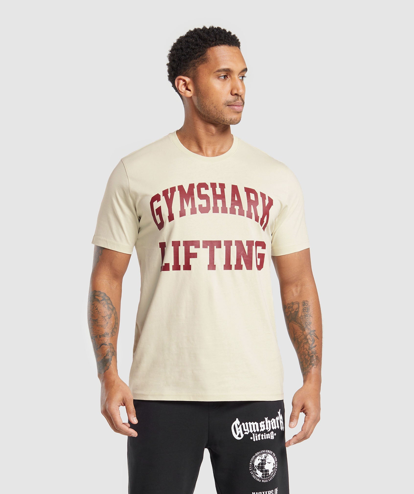 Gymshark Miami Graphic T-Shirt - Black/Dolly Pink