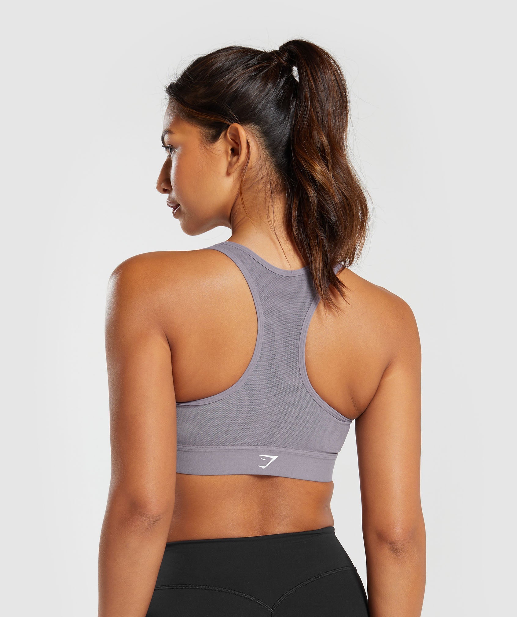 NWOT Gymshark Athletic Sports Bra Size XS Violet Gray Color