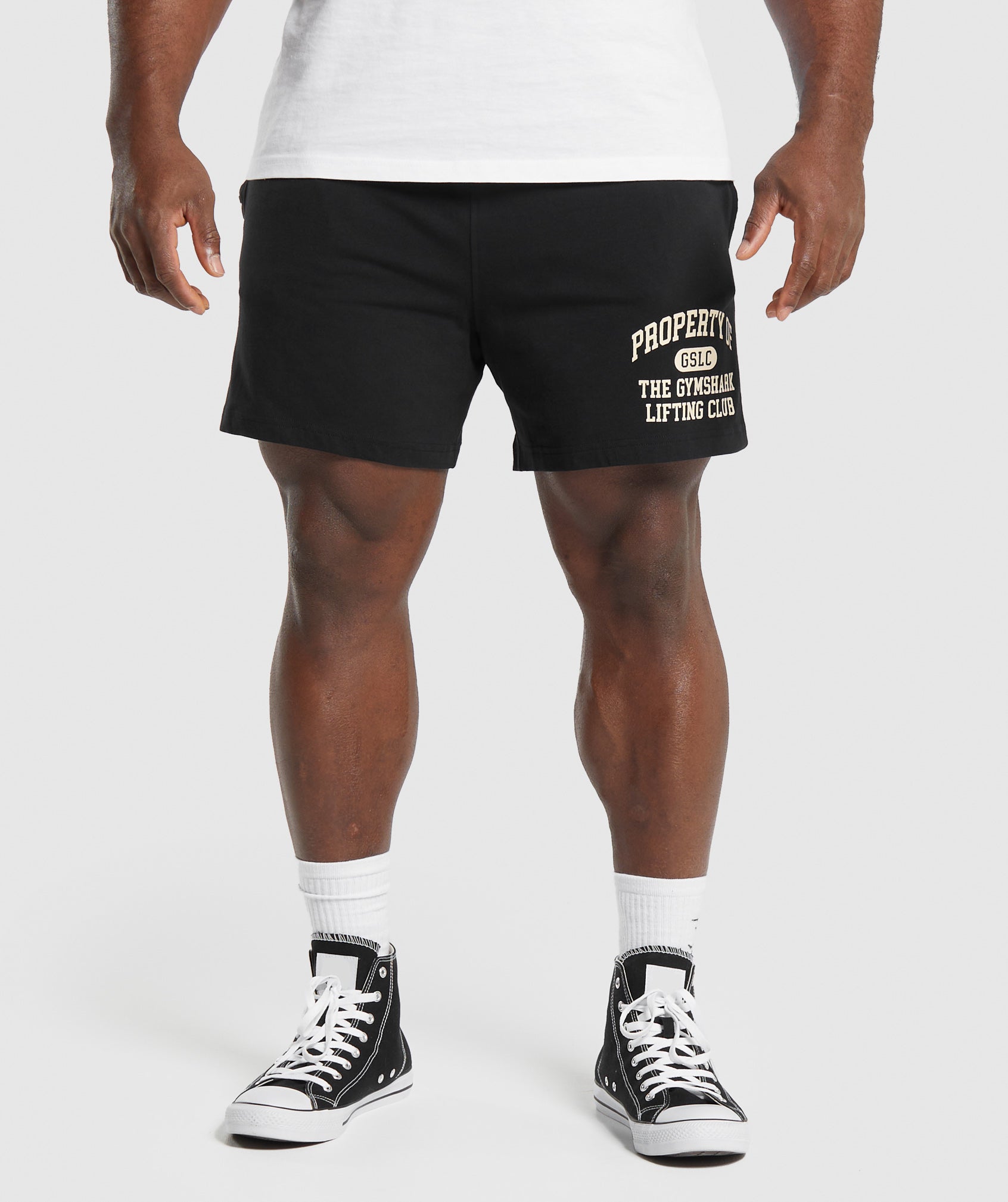 Lightweight Jersey Shorts in Black - view 1