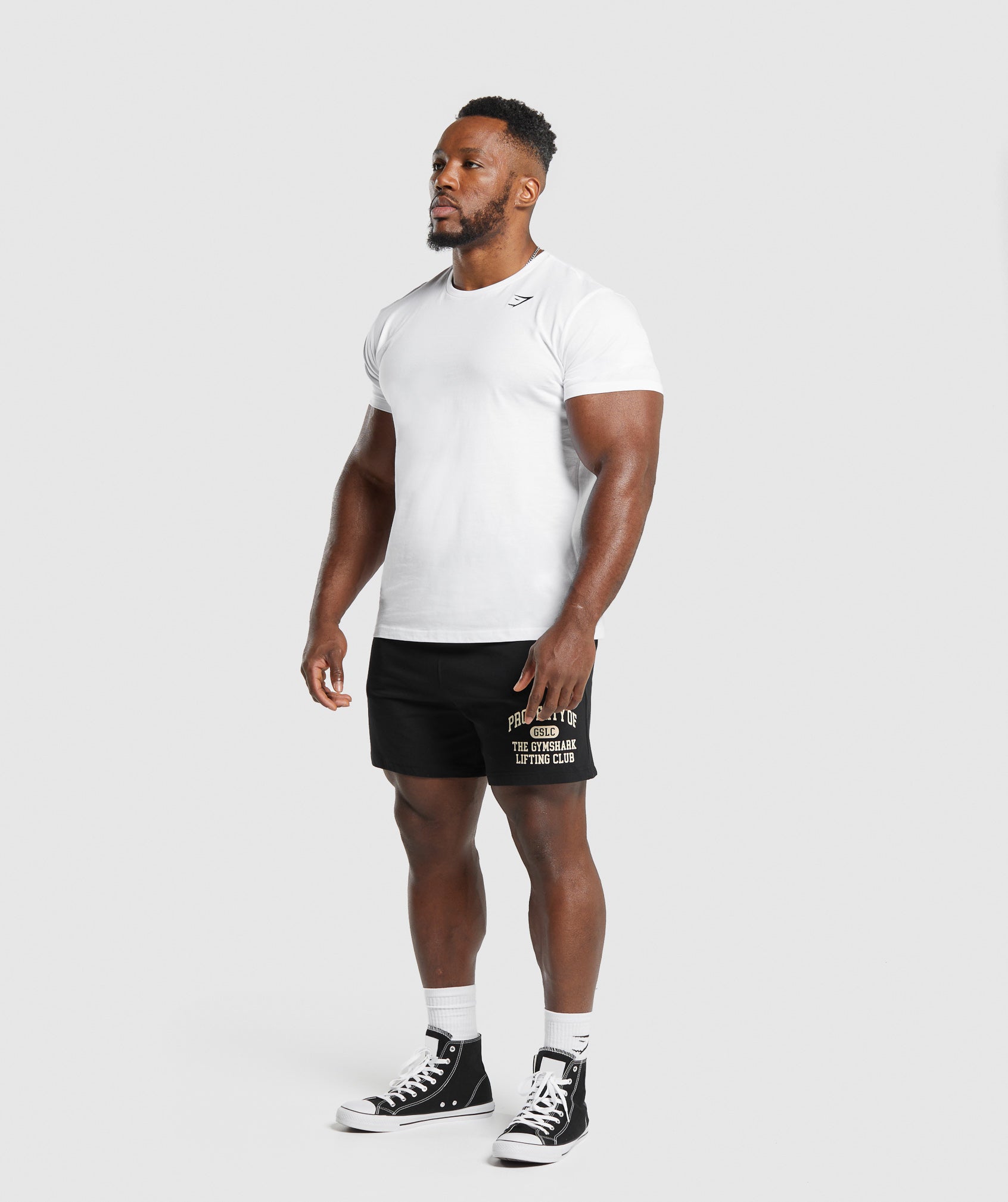 Lightweight Jersey Shorts in Black - view 4