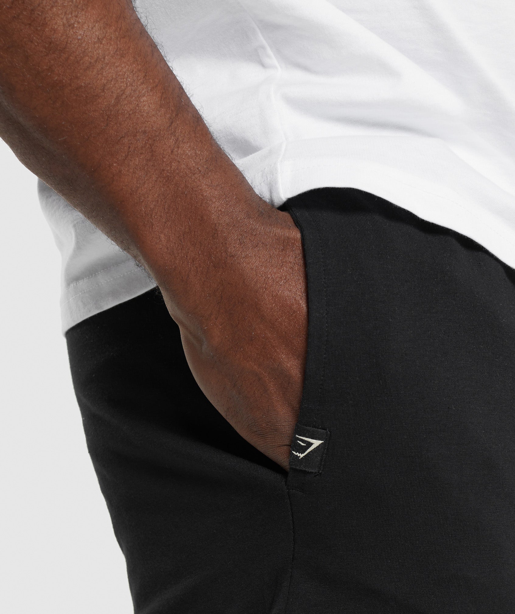 Lightweight Jersey Shorts in Black - view 5