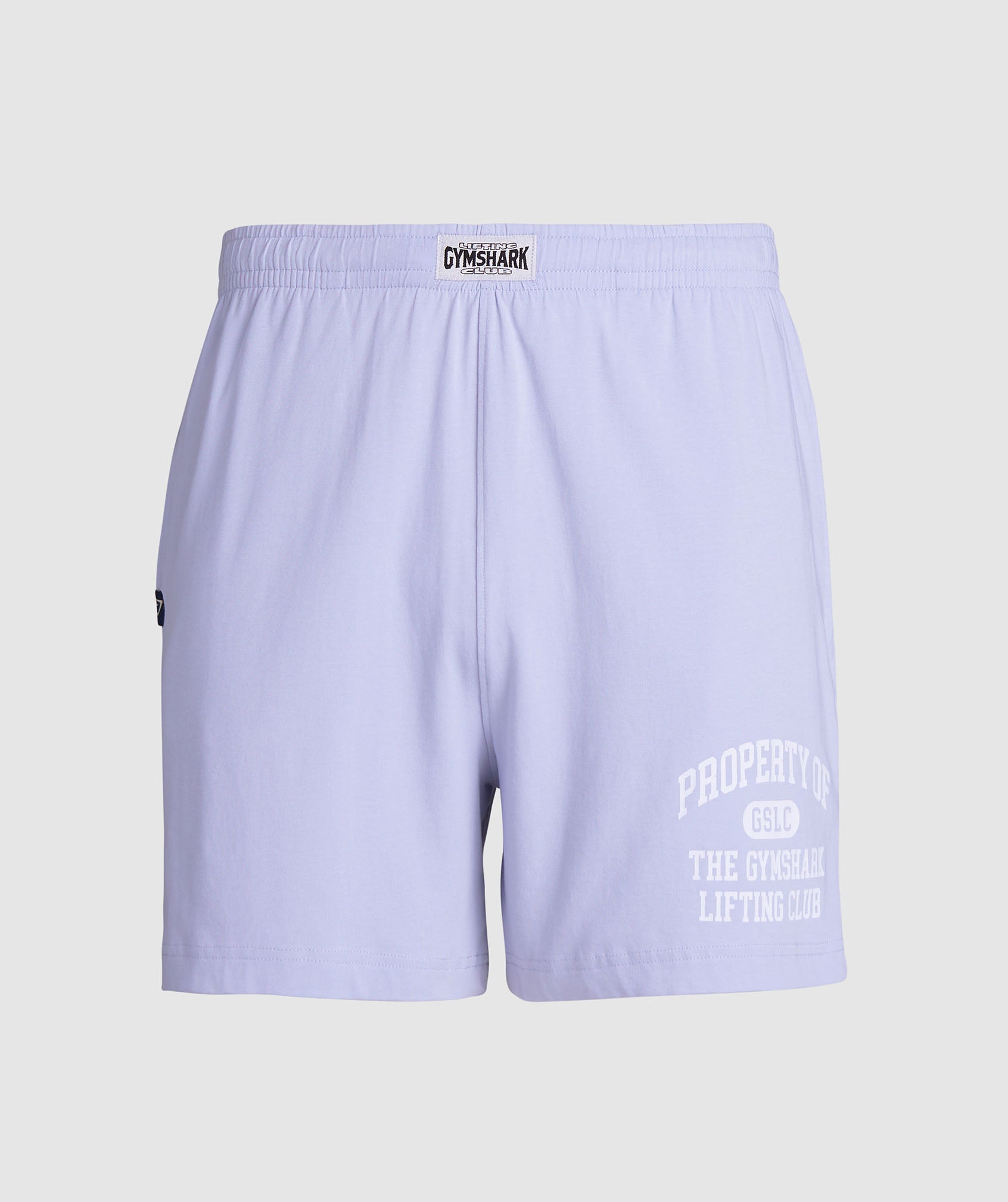 Lightweight Jersey Shorts in Silver Lilac - view 9