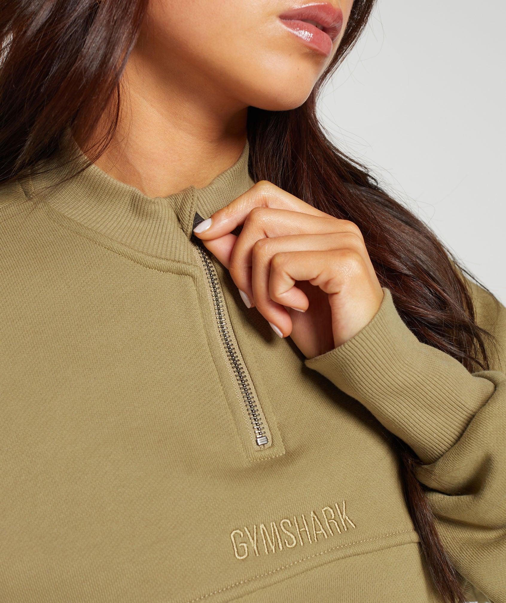 Heavyweight Loopback Sweat Pullover in Troop Green - view 7