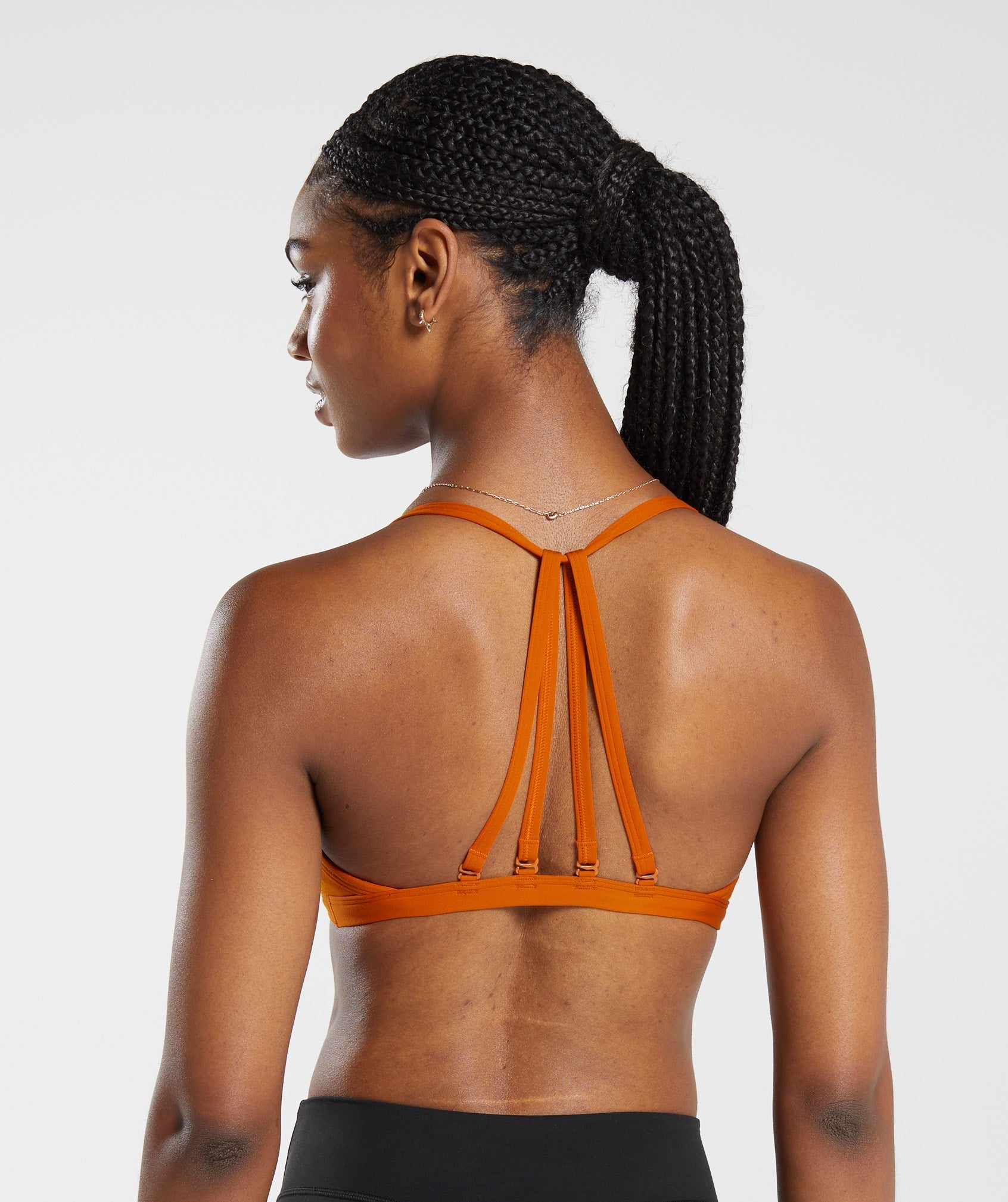 Gymshark Minimal Sports Bra - Charred Orange