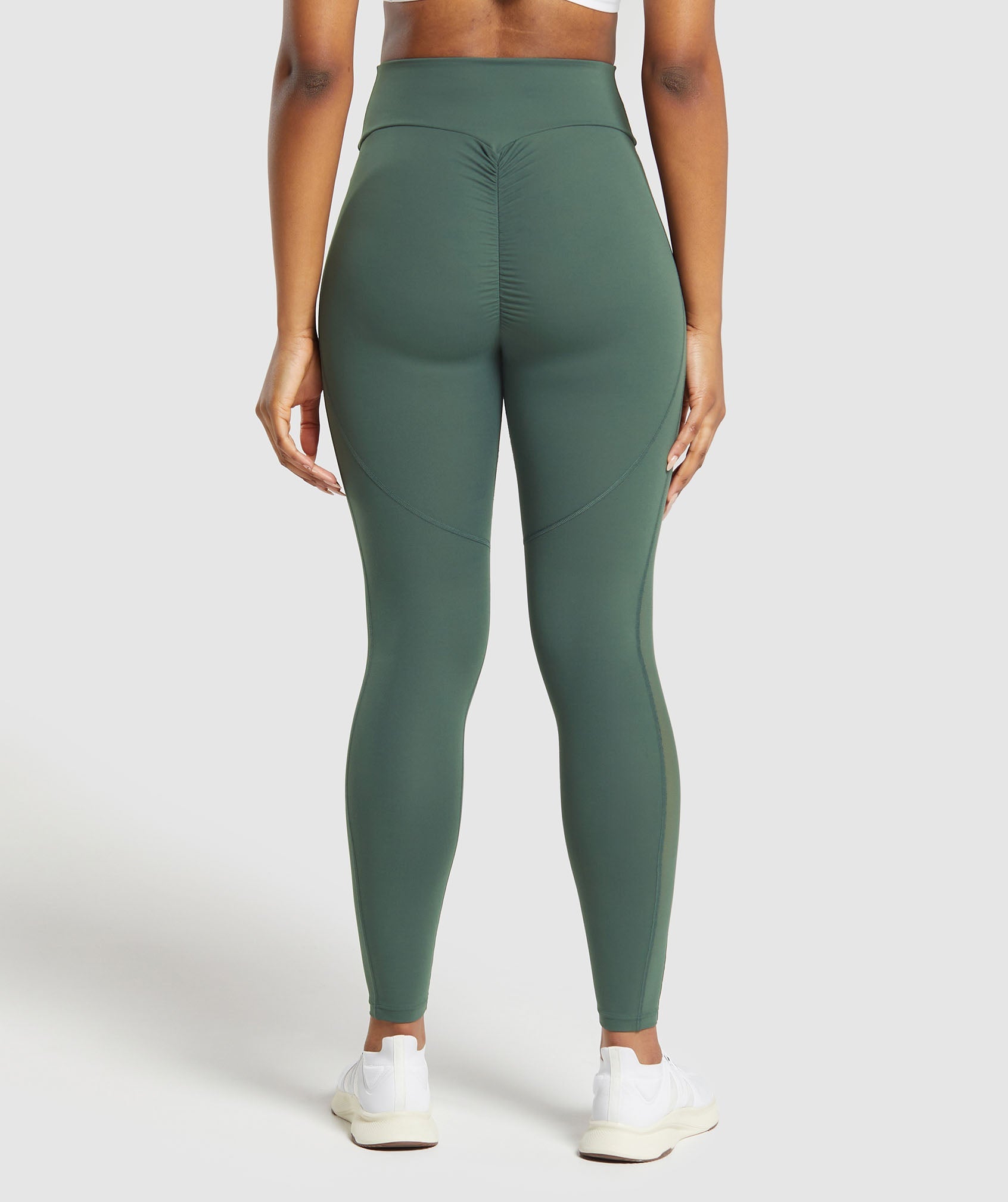 Mesh Placement Leggings in Slate Teal - view 3