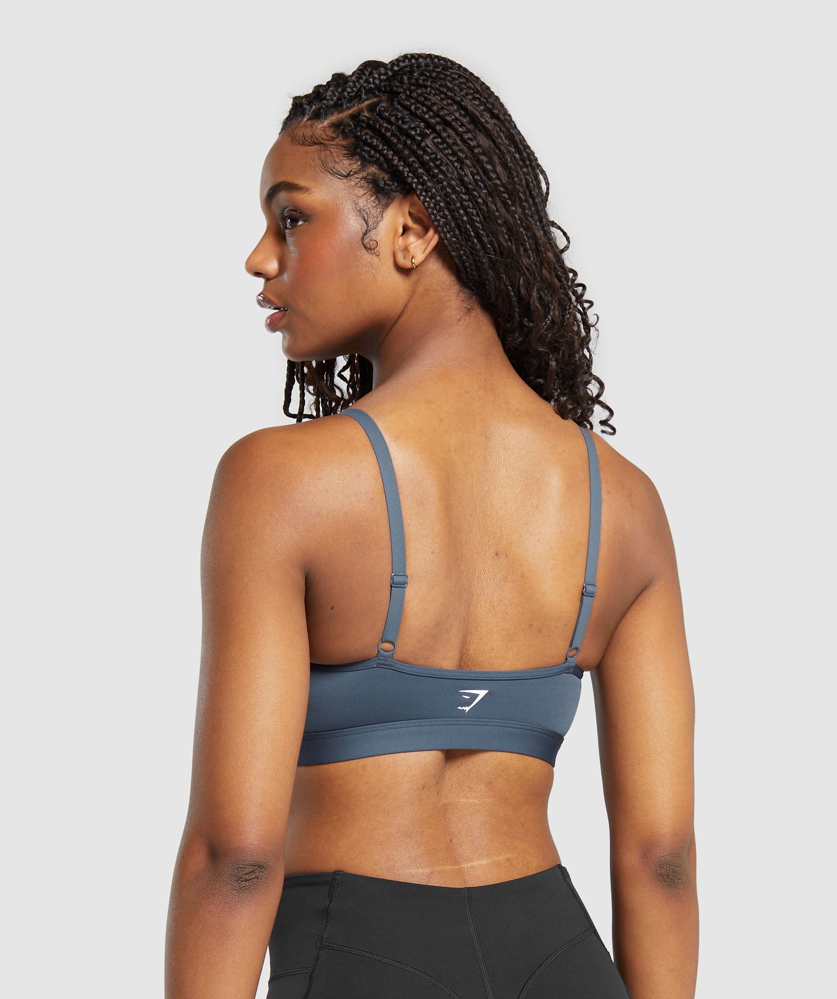 Mesh Sports Bra in Titanium Blue - view 2