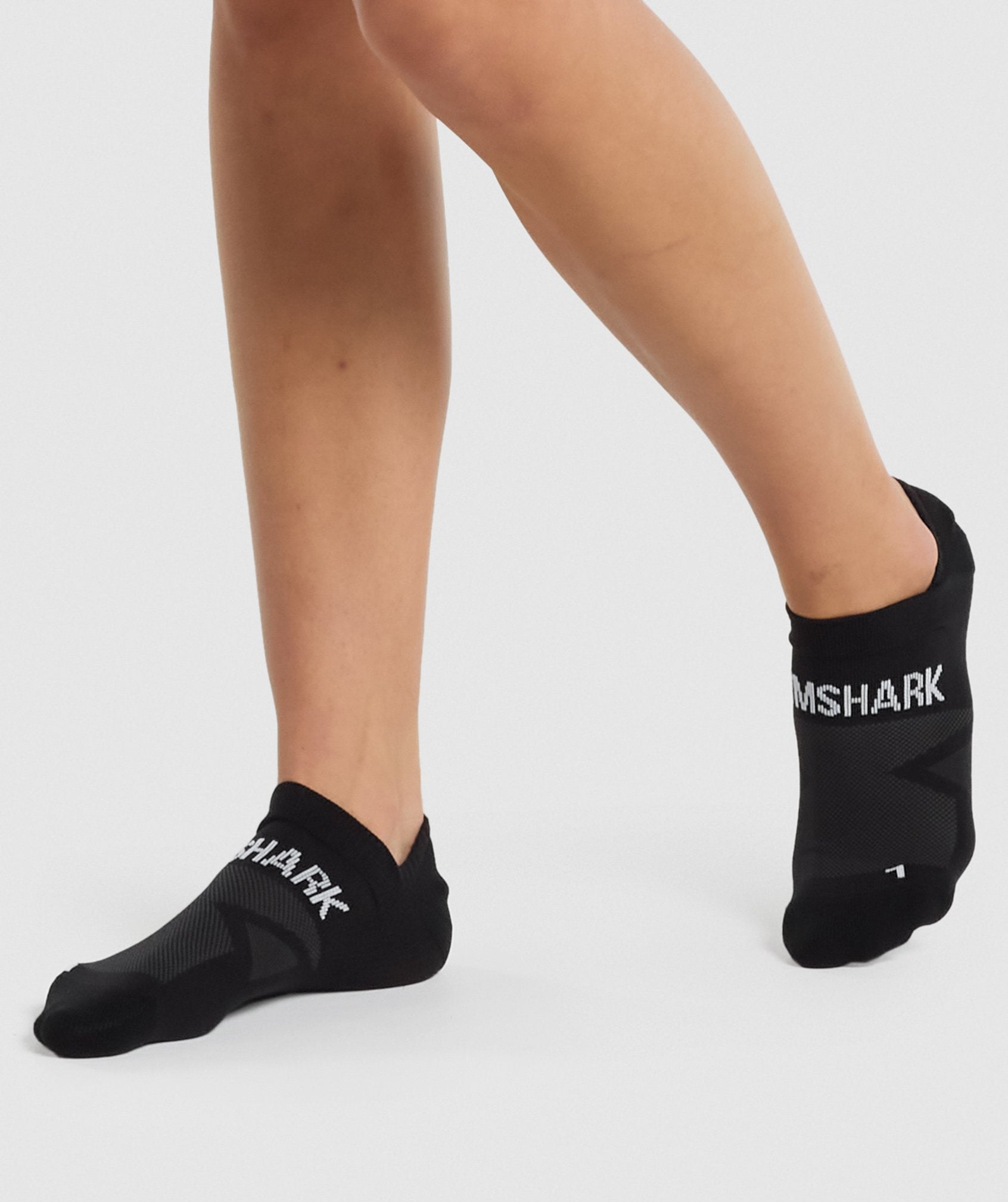 No Show Performance Socks in Black - view 7