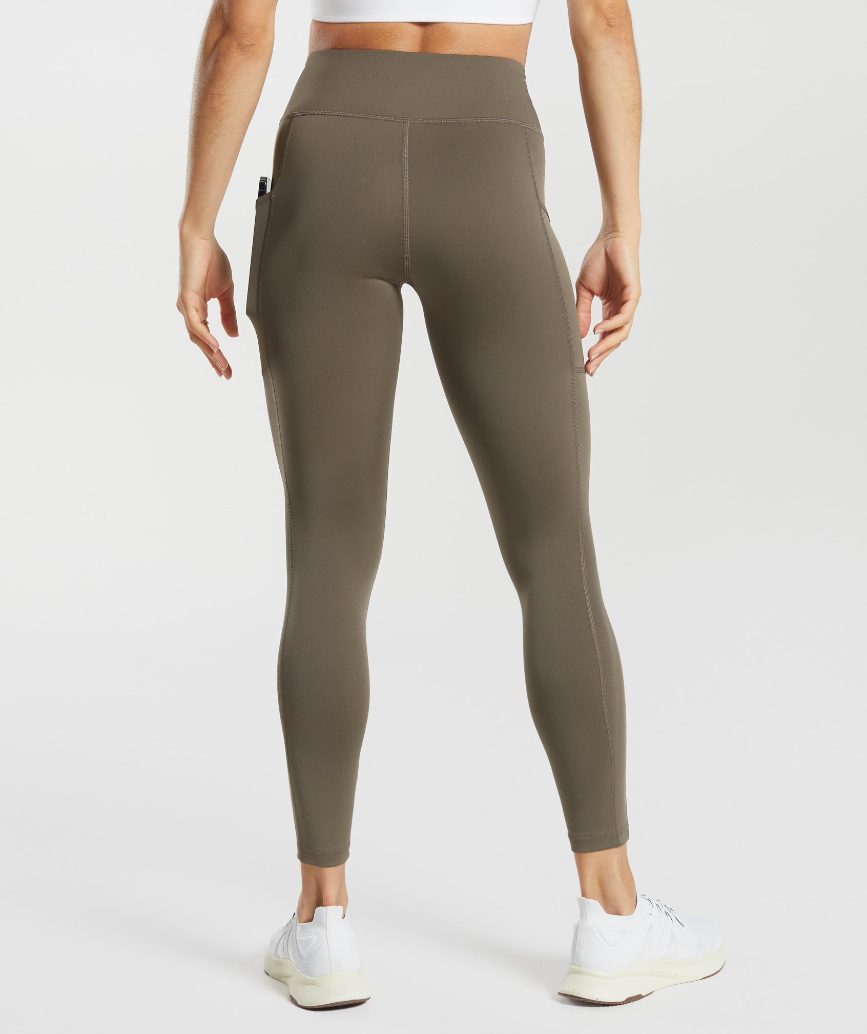 Gymshark Pocket Leggings - Camo Brown