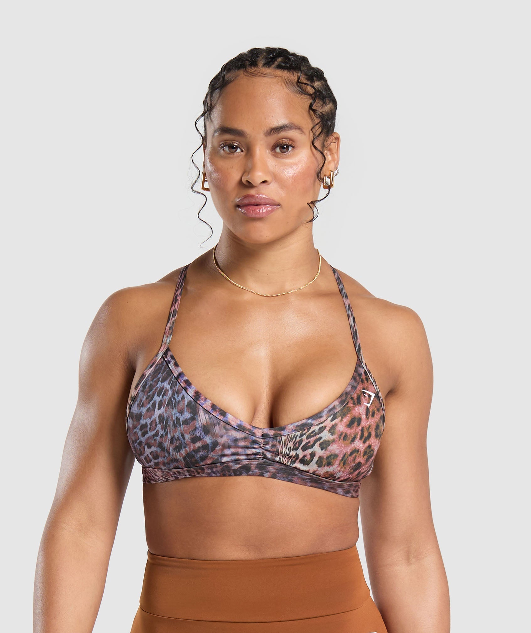 Power X Minimal Sports Bra in Brick Brown