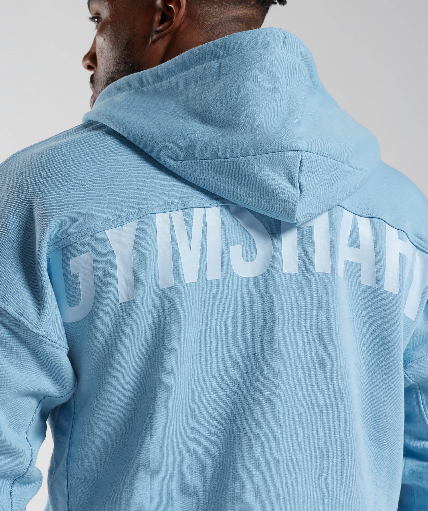 Power Zip Hoodie in Ozone Blue