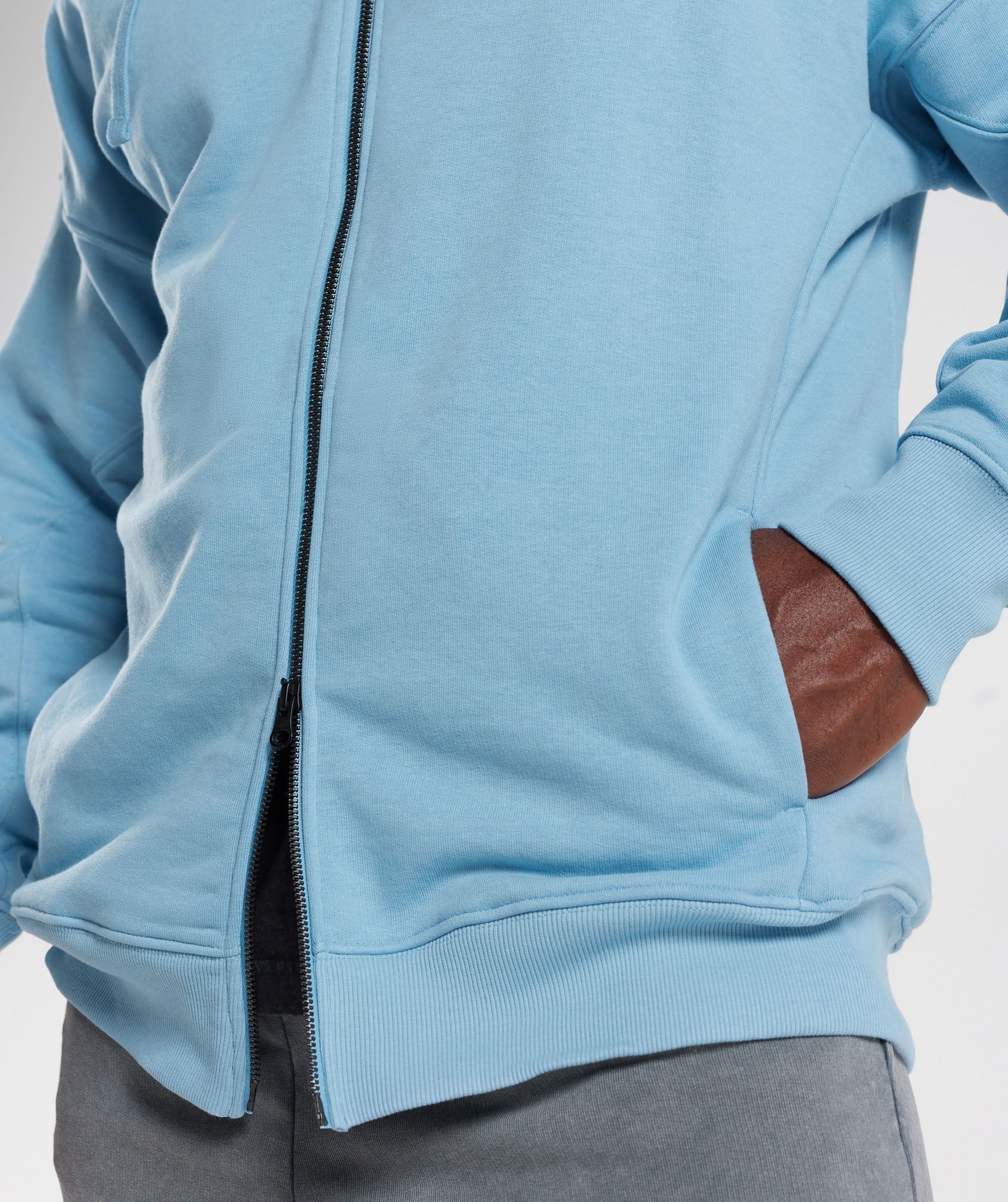 Gymshark Power Zip Hoodie - Ozone Blue