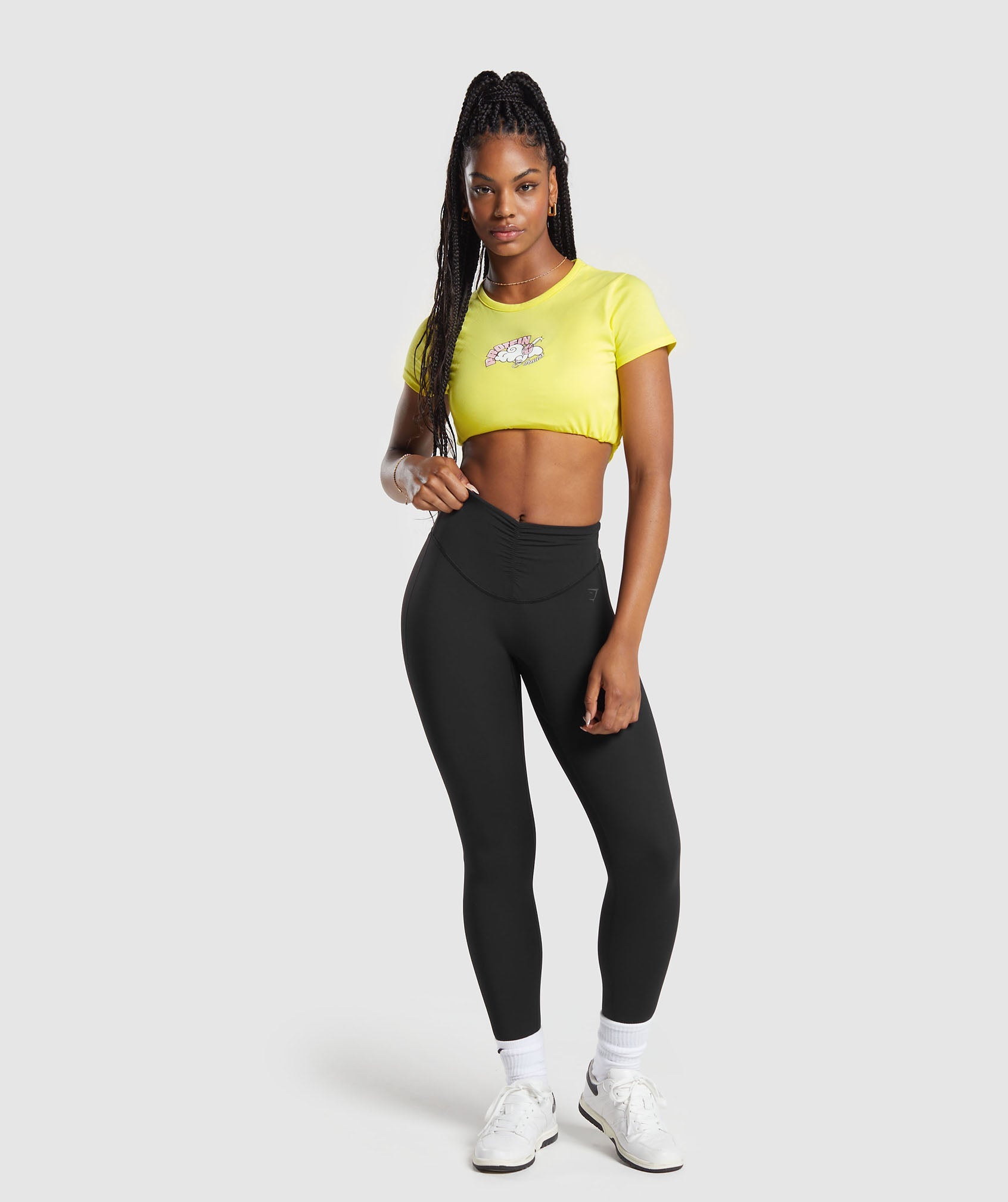 Gymshark Protein & Dreams Baby T-Shirt - Lemon Yellow