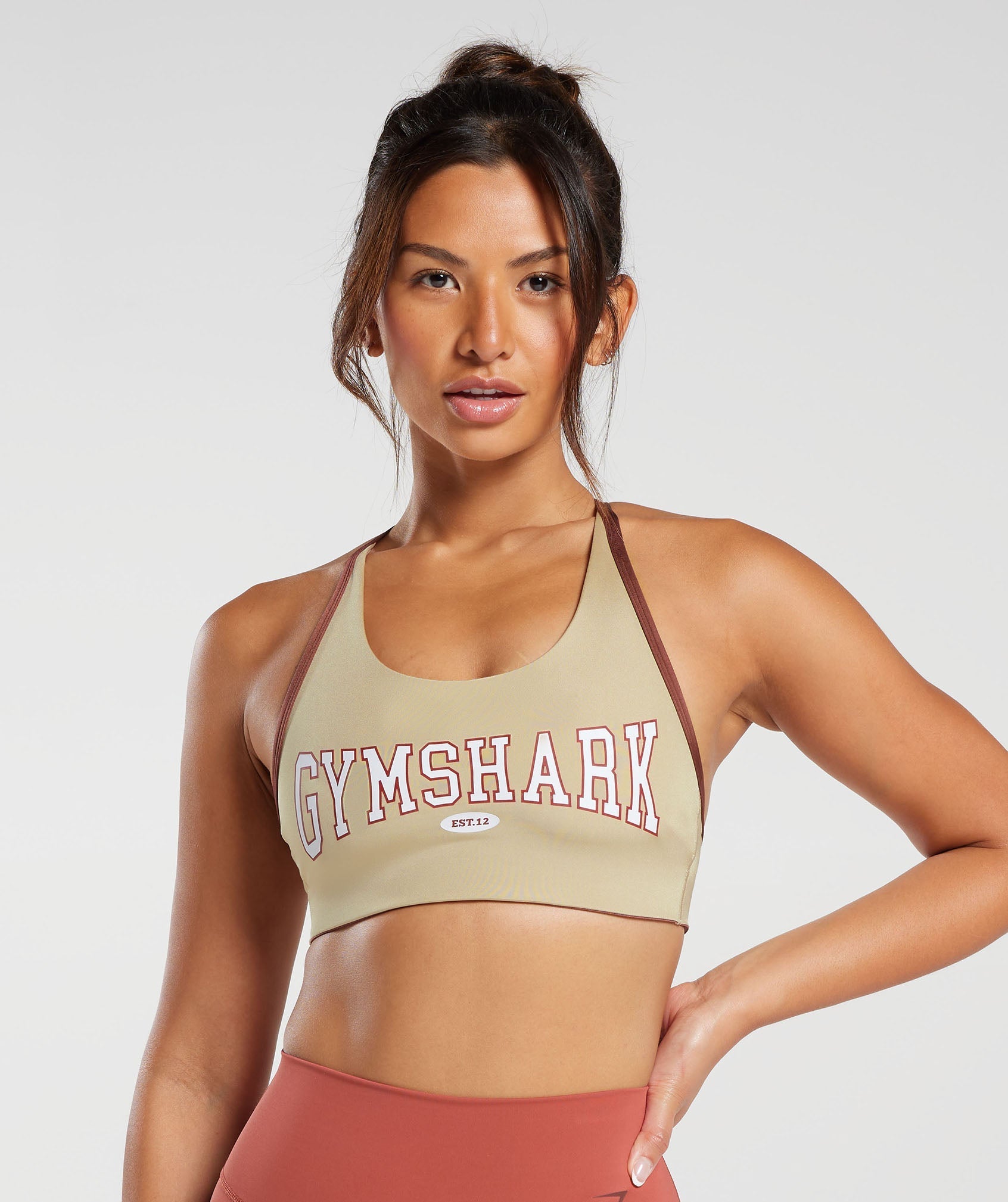 BNWOT Gymshark Pink Ruched Sports Bra - XL, Extra Large