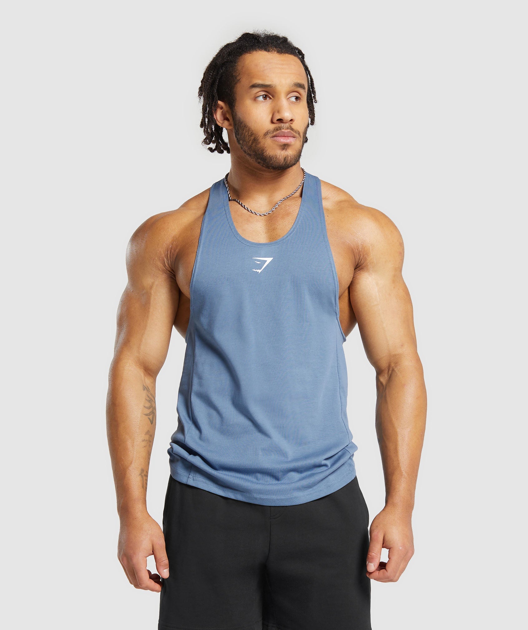 React Stringer in Faded Blue