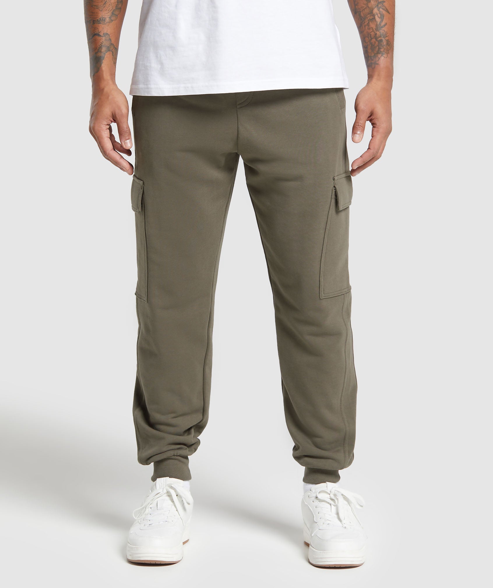 Rest Day Essentials Cargo Joggers in Camo Brown - view 1