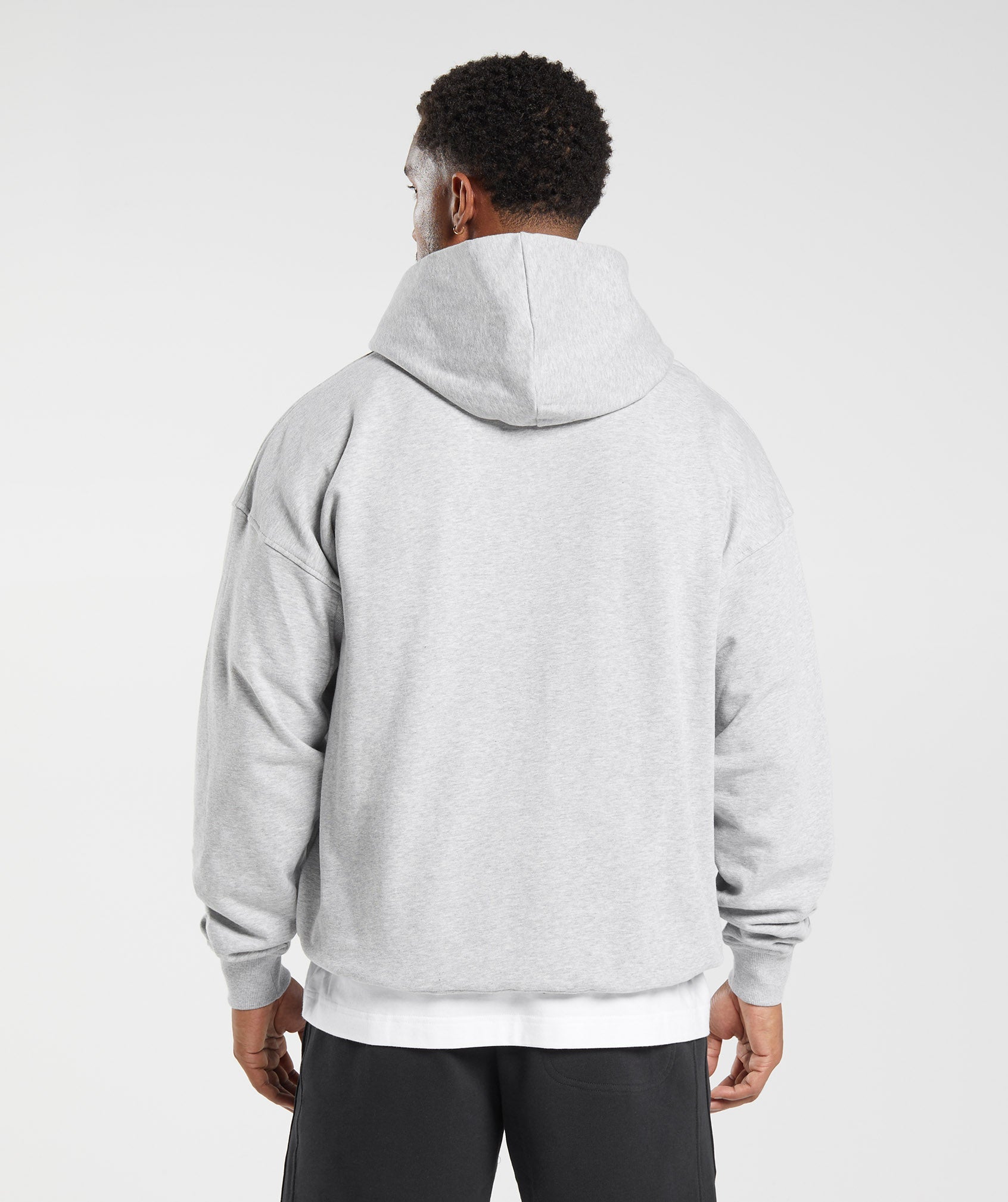 Rest Day Essentials Hoodie in Light Grey Core Marl - view 2