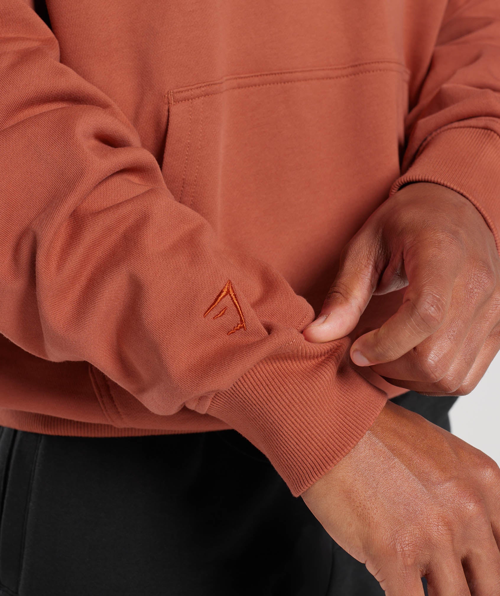 Rest Day Essentials Hoodie in Persimmon Red - view 6