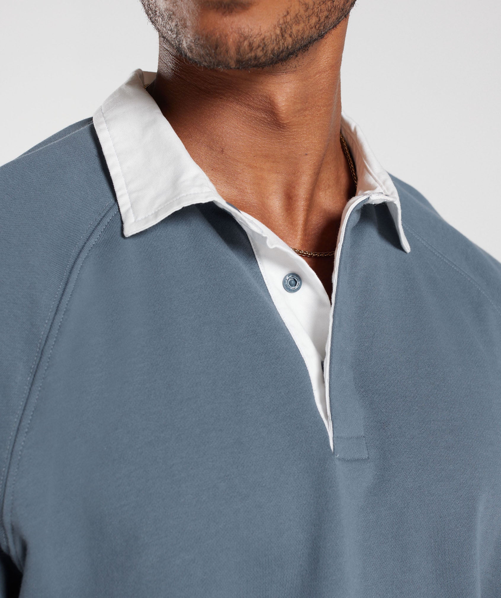 Rest Day Essentials Sweat Polo in Evening Blue - view 5