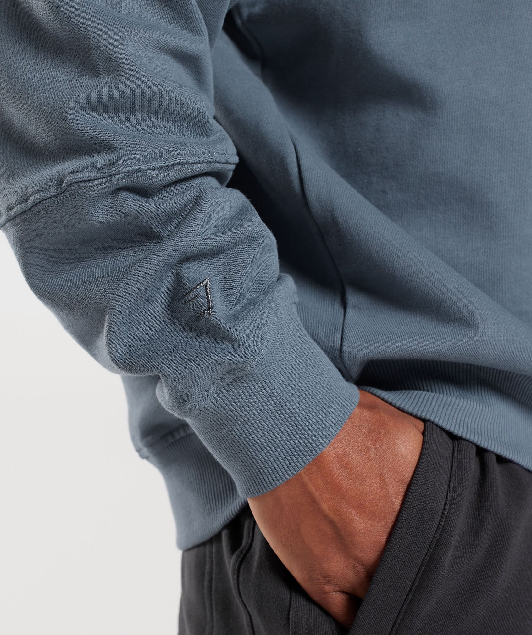 Rest Day Essentials Sweat Polo in Evening Blue - view 6