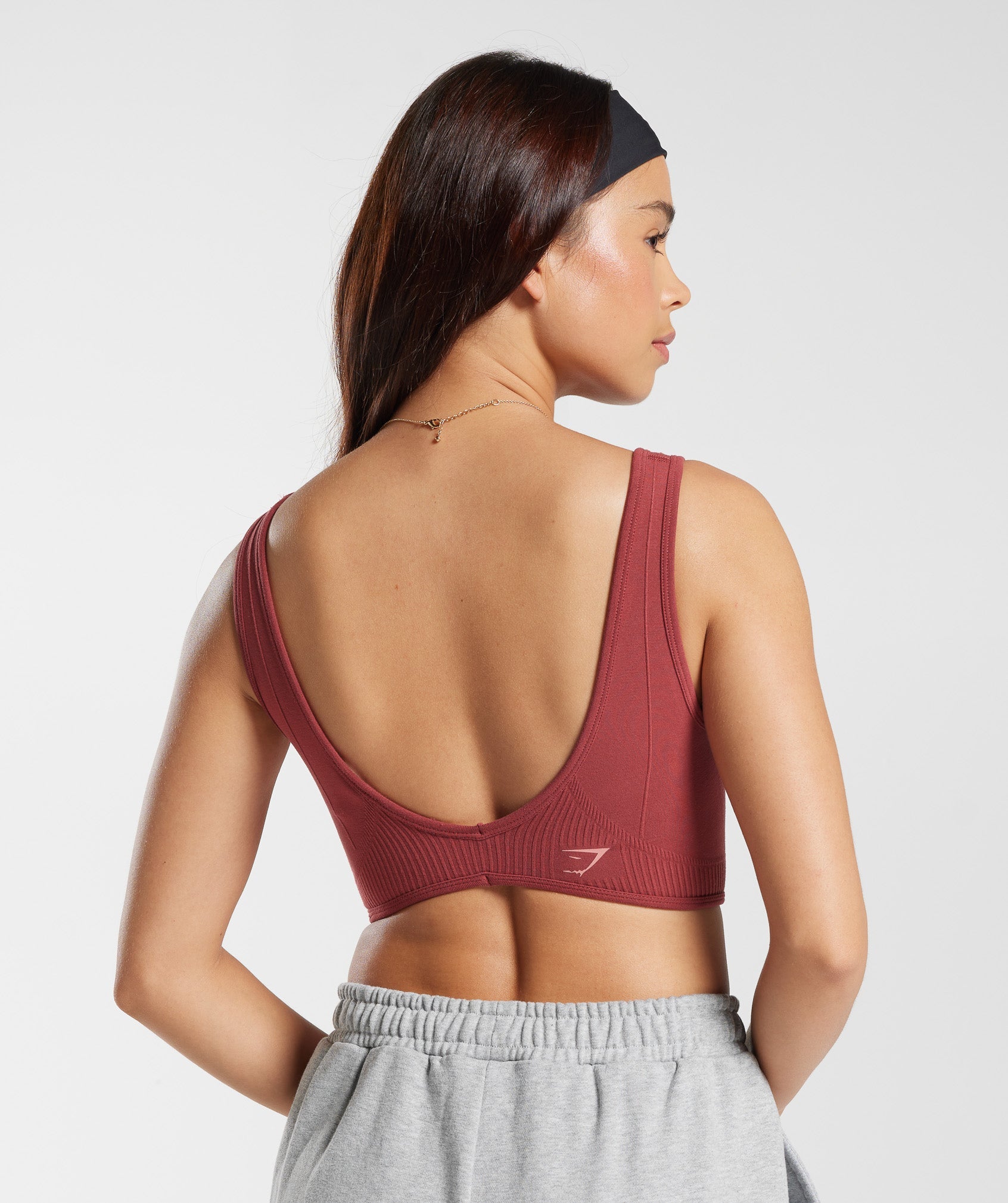 Rest Day Seamless Bralette in Pomegranate Red