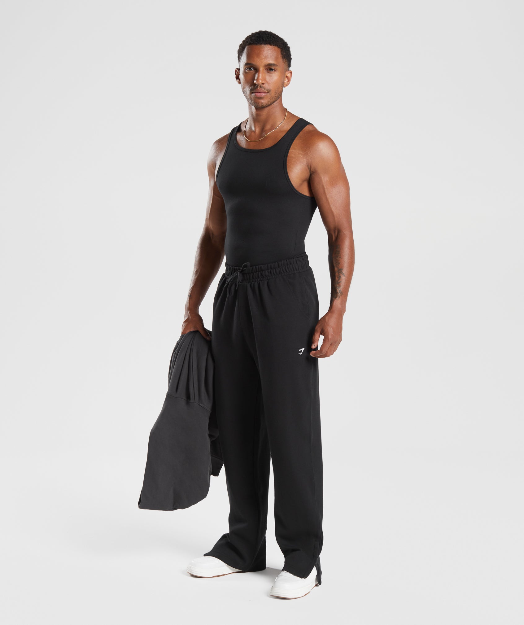 Rest Day Track Pants in Black - view 4