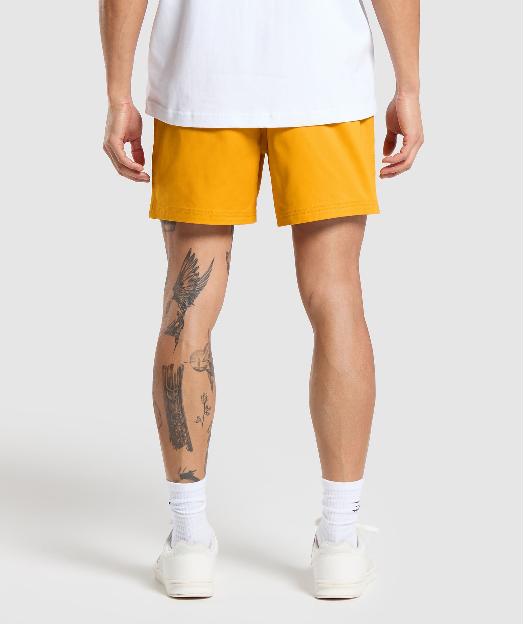 Rest Day Woven Shorts in Burnt Yellow - view 2