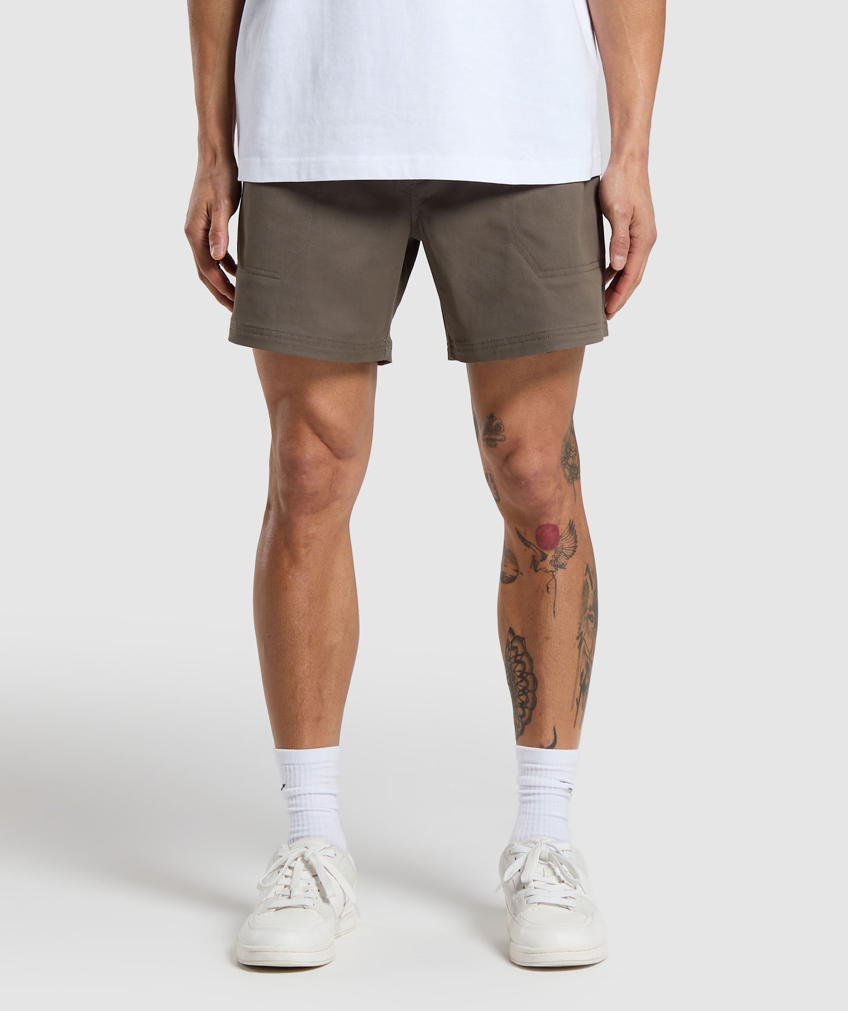 Rest Day Woven Shorts in Camo Brown - view 1