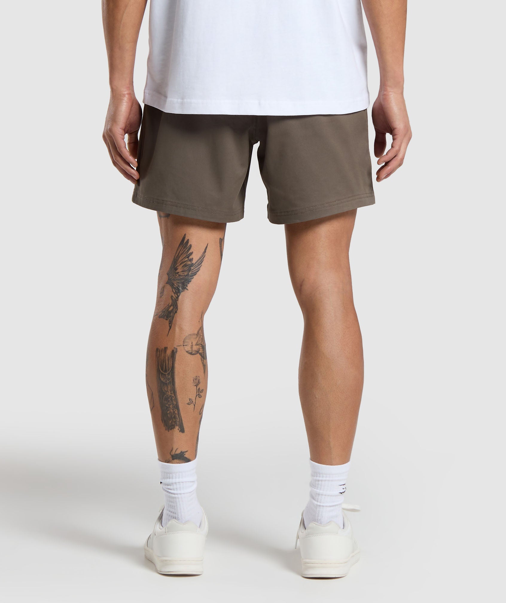 Rest Day Woven Shorts in Camo Brown - view 2