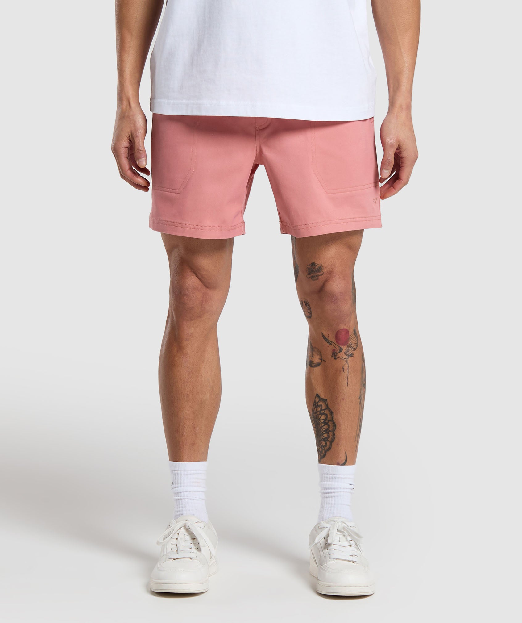 Rest Day Woven Shorts in Classic Pink