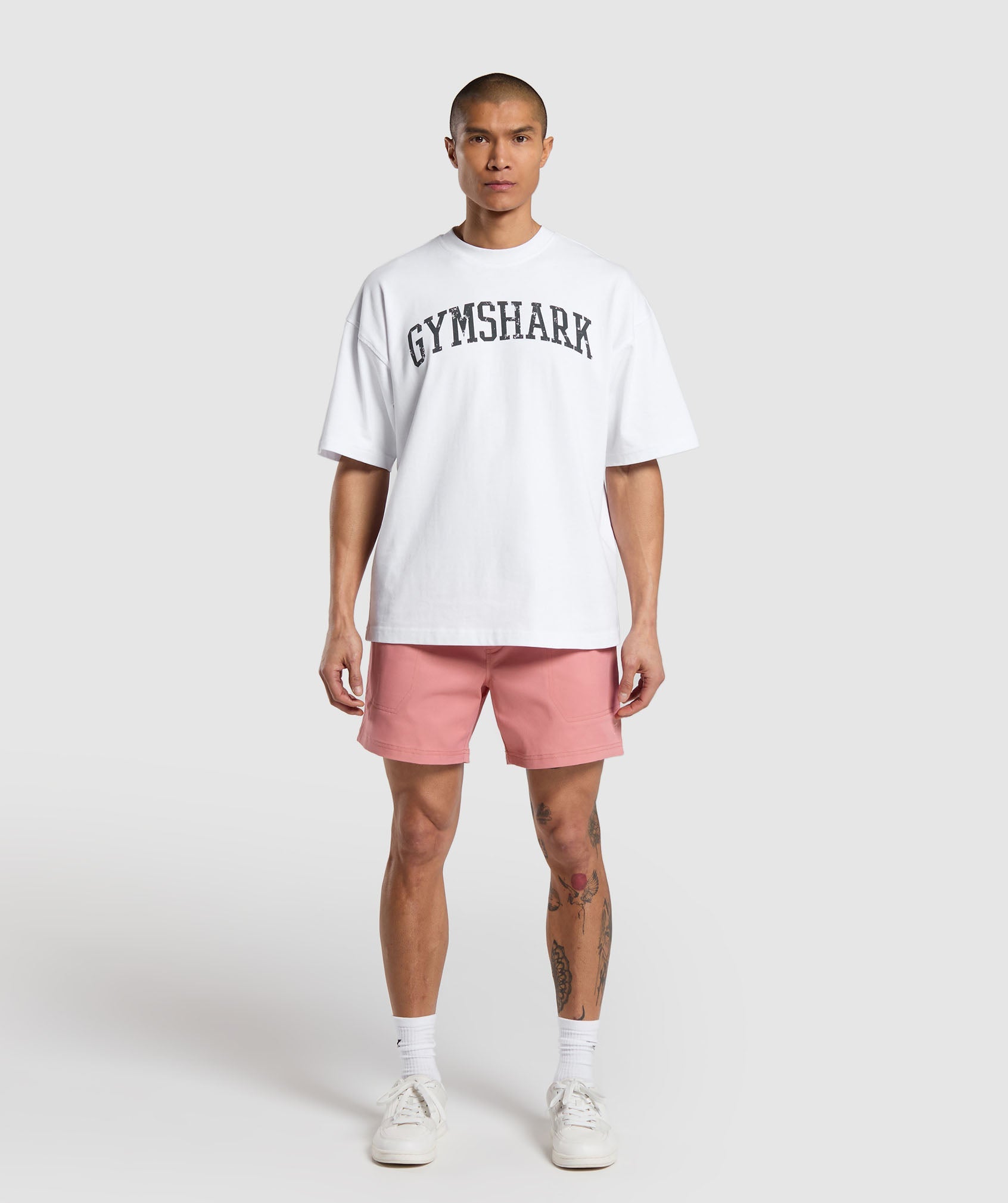Rest Day Woven Shorts in Classic Pink - view 4