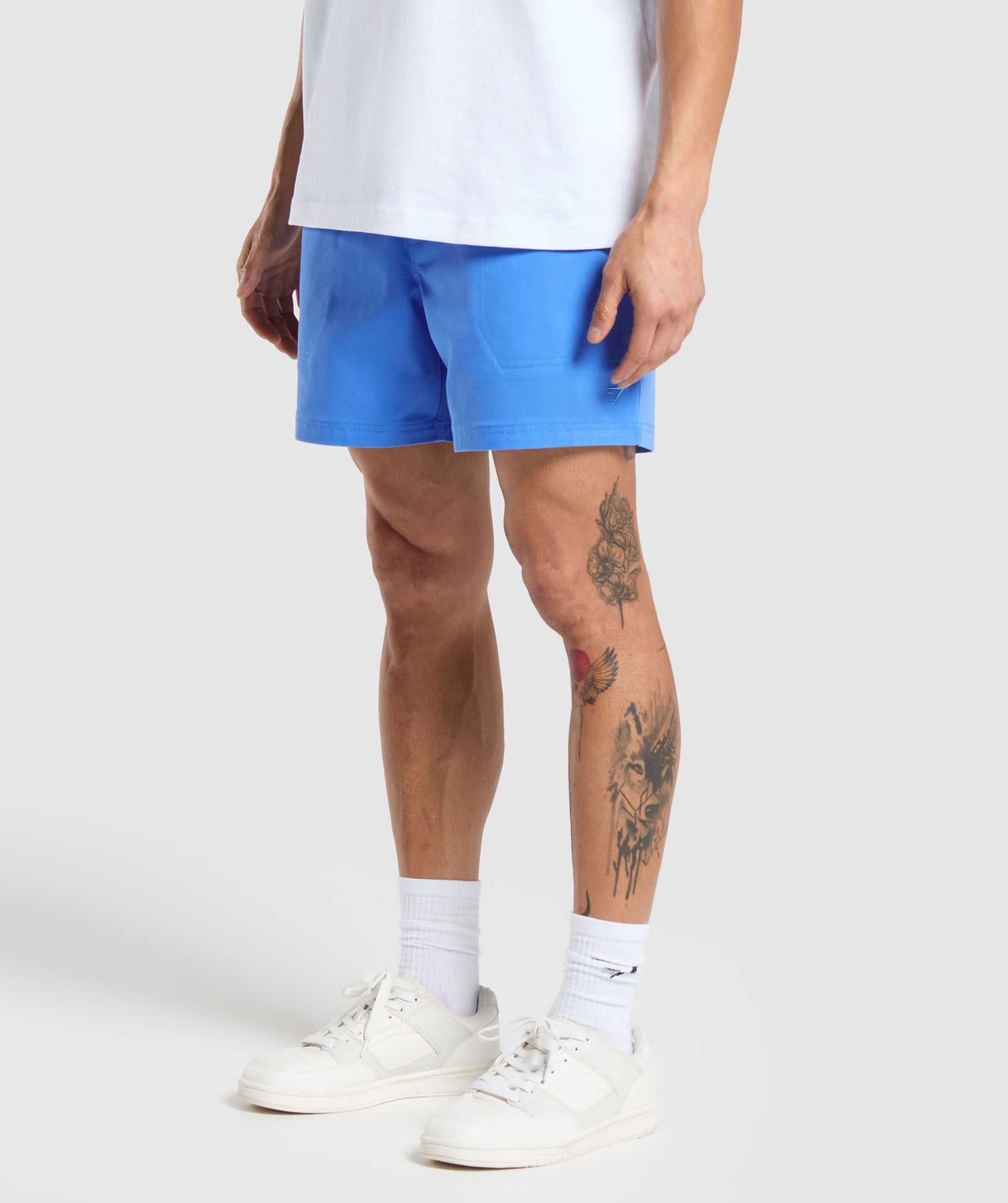 Rest Day Woven Shorts in Lats Blue - view 3