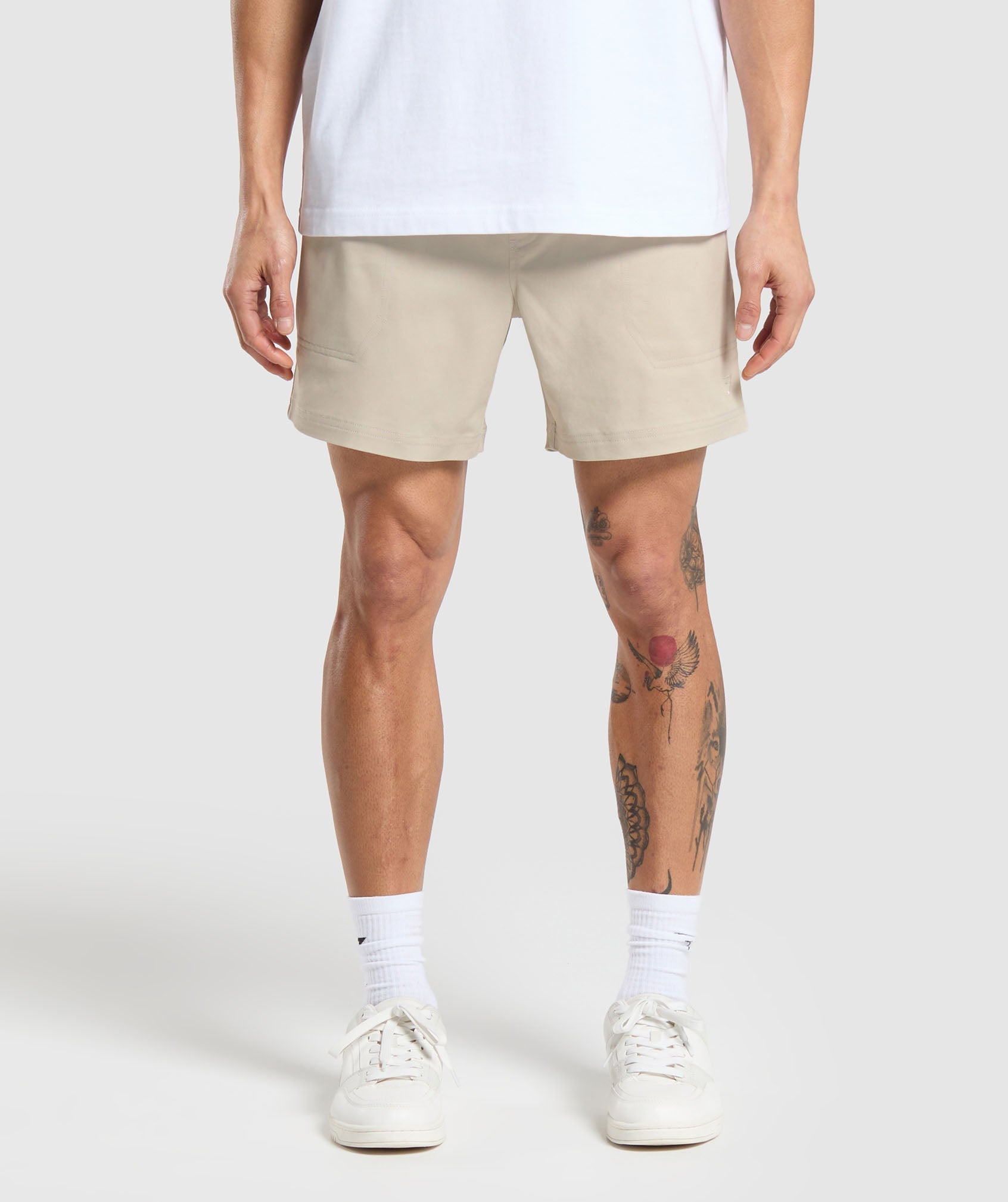 Rest Day Woven Shorts in Pebble Grey - view 1